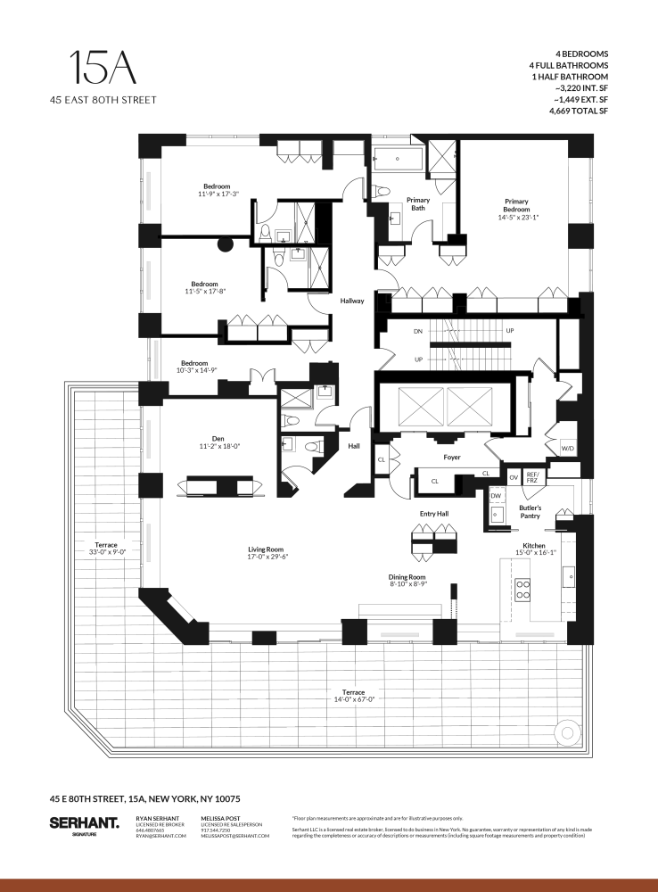 Floorplan for 45 East 80th Street, 15A