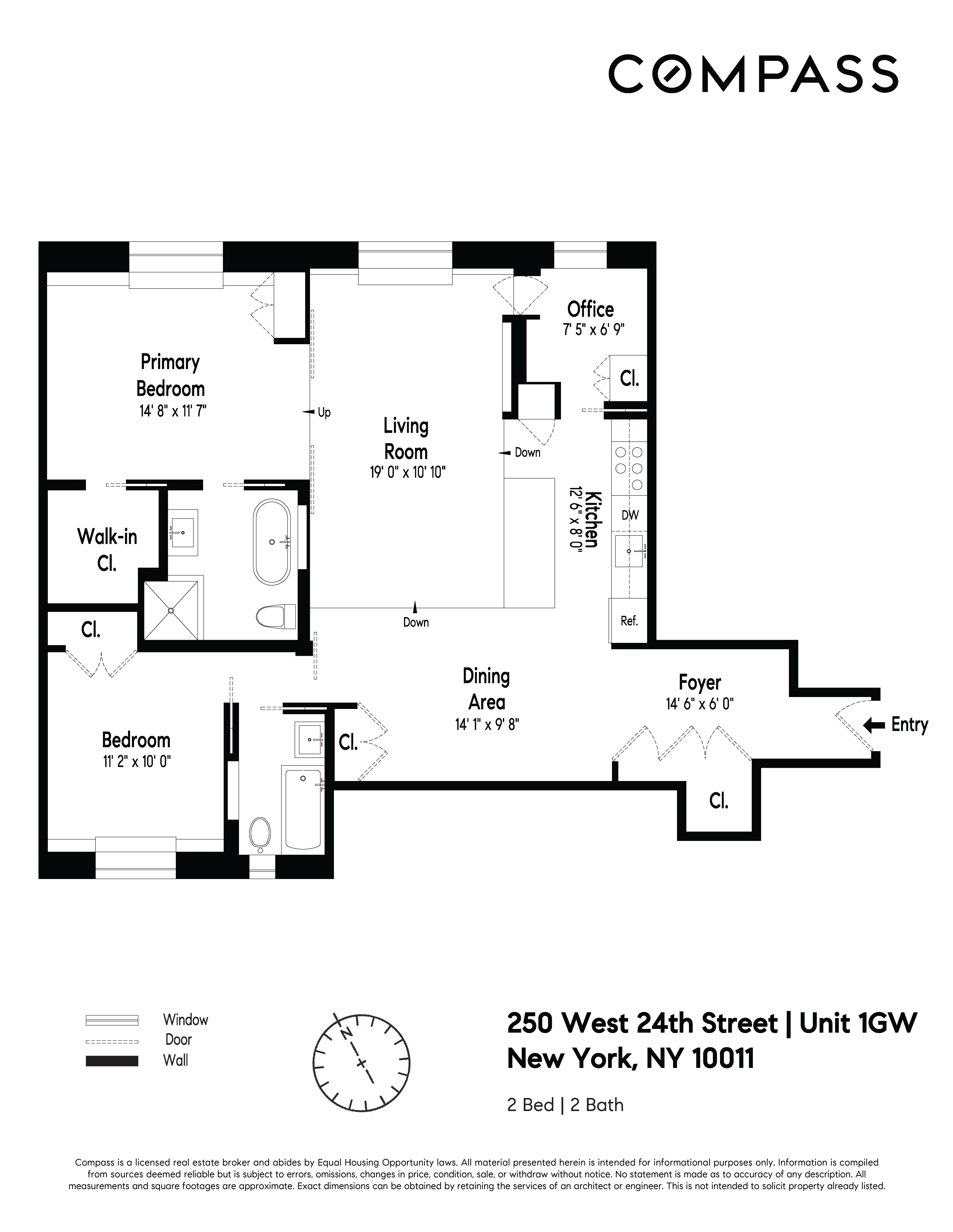 Floorplan for 250 West 24th Street, 1GW