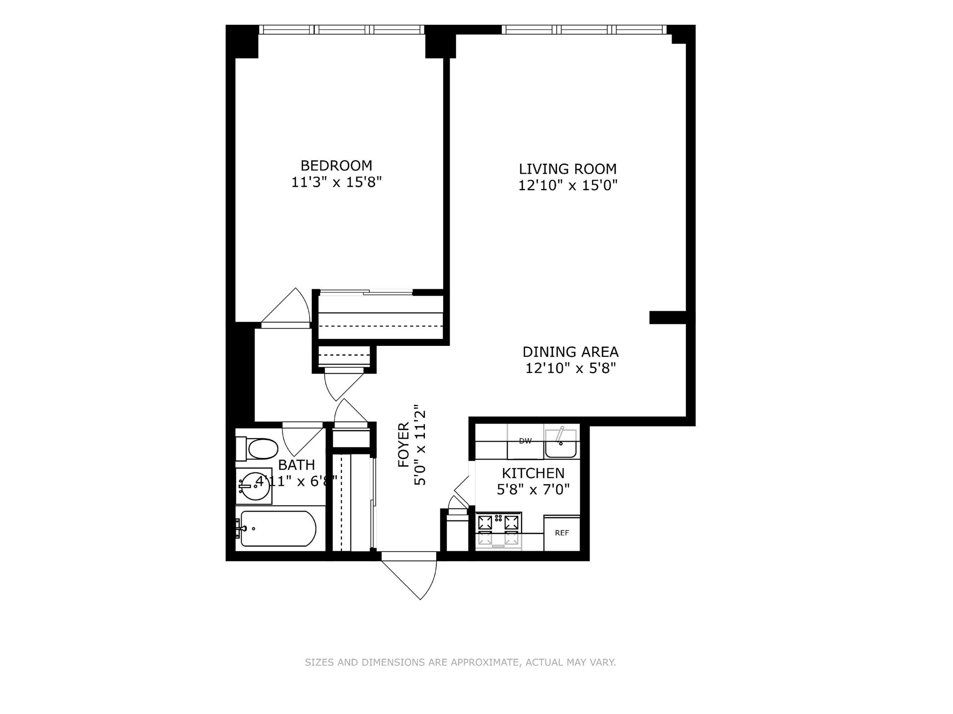 Floorplan for 235 East 57th Street, 17D