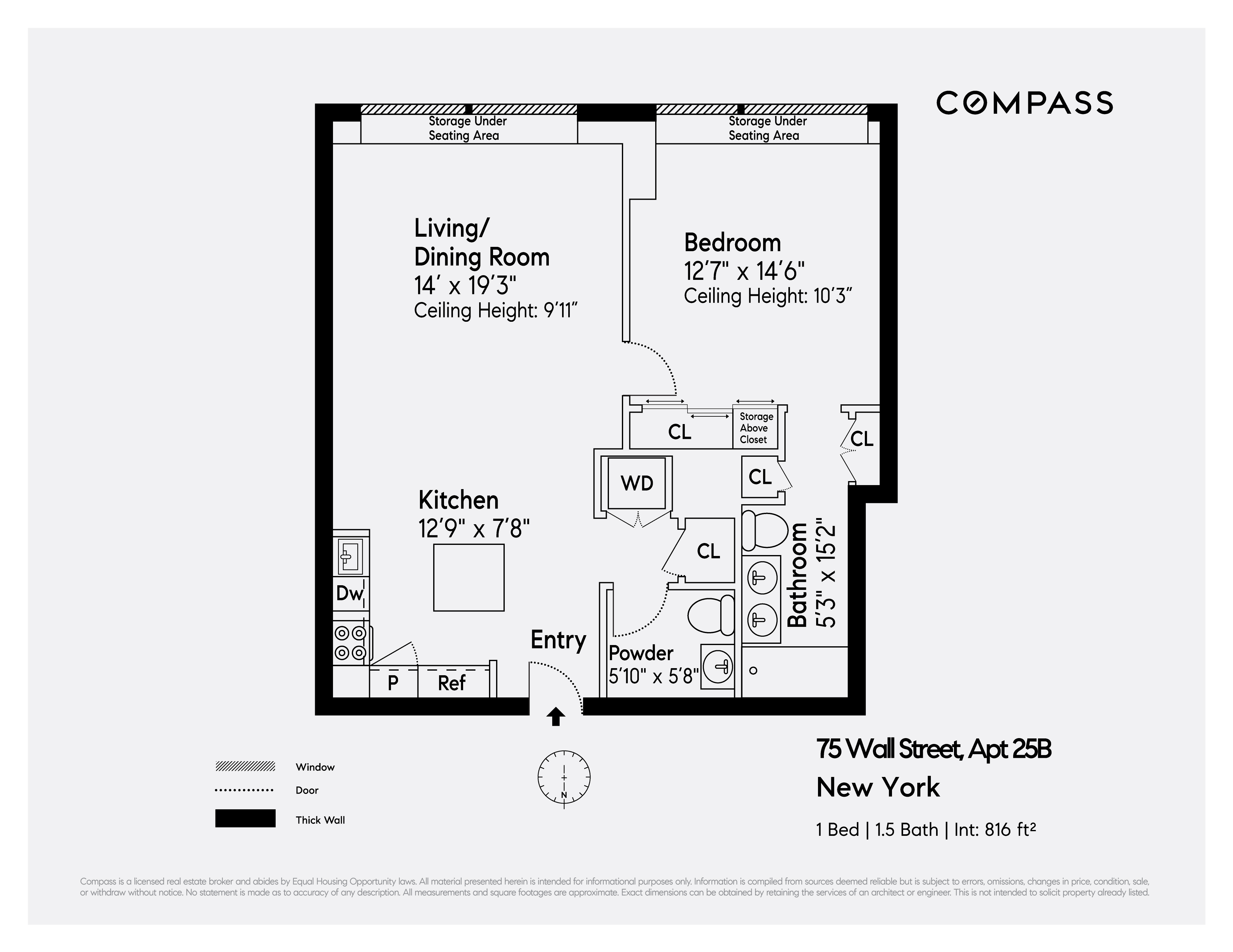 Floorplan for 75 Wall Street, 25B