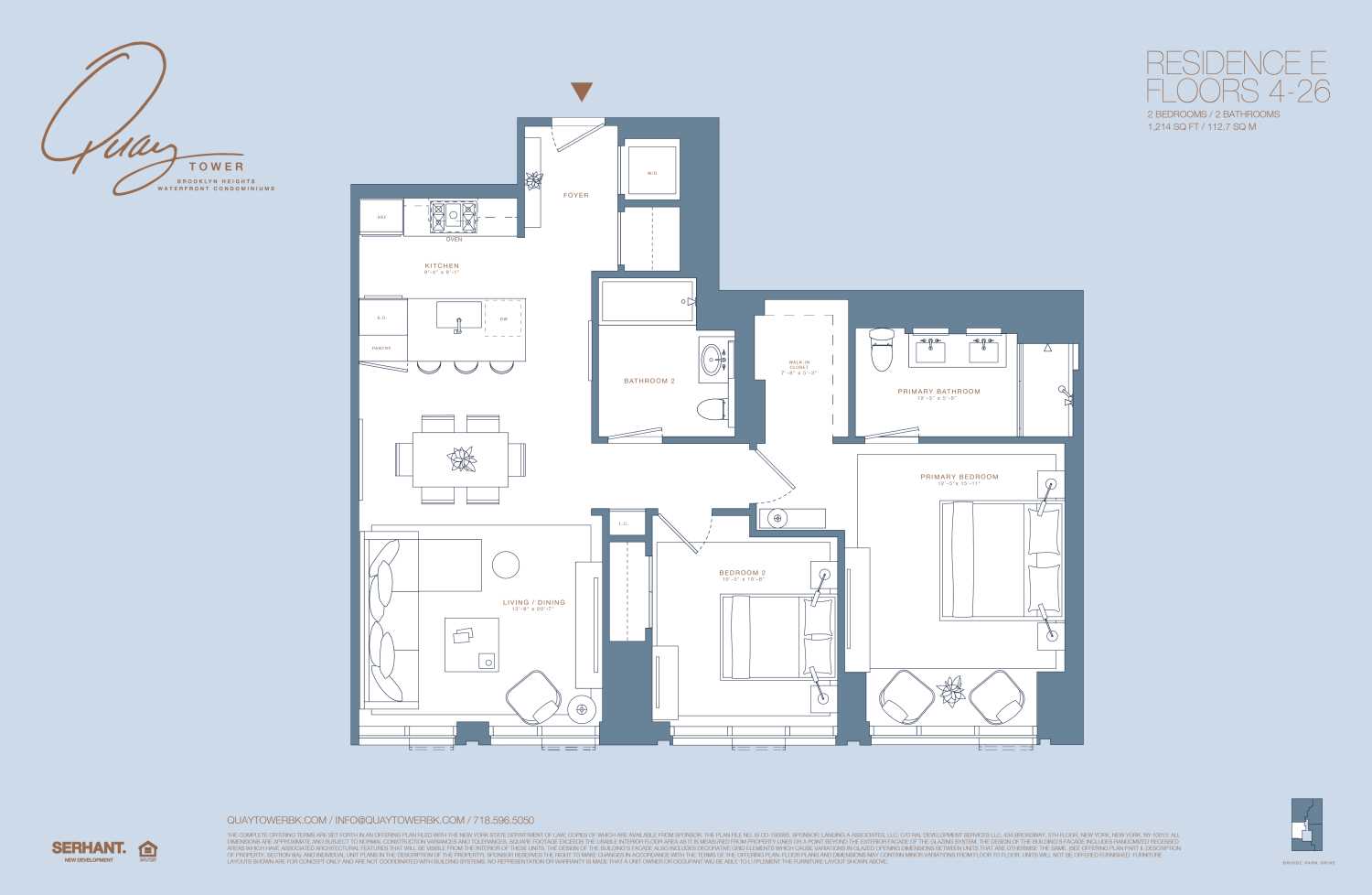 Floorplan for 50 Bridge Park Drive, 24E