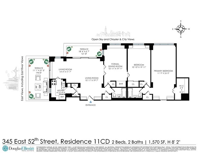 Floorplan for 345 East 52nd Street, 11CD