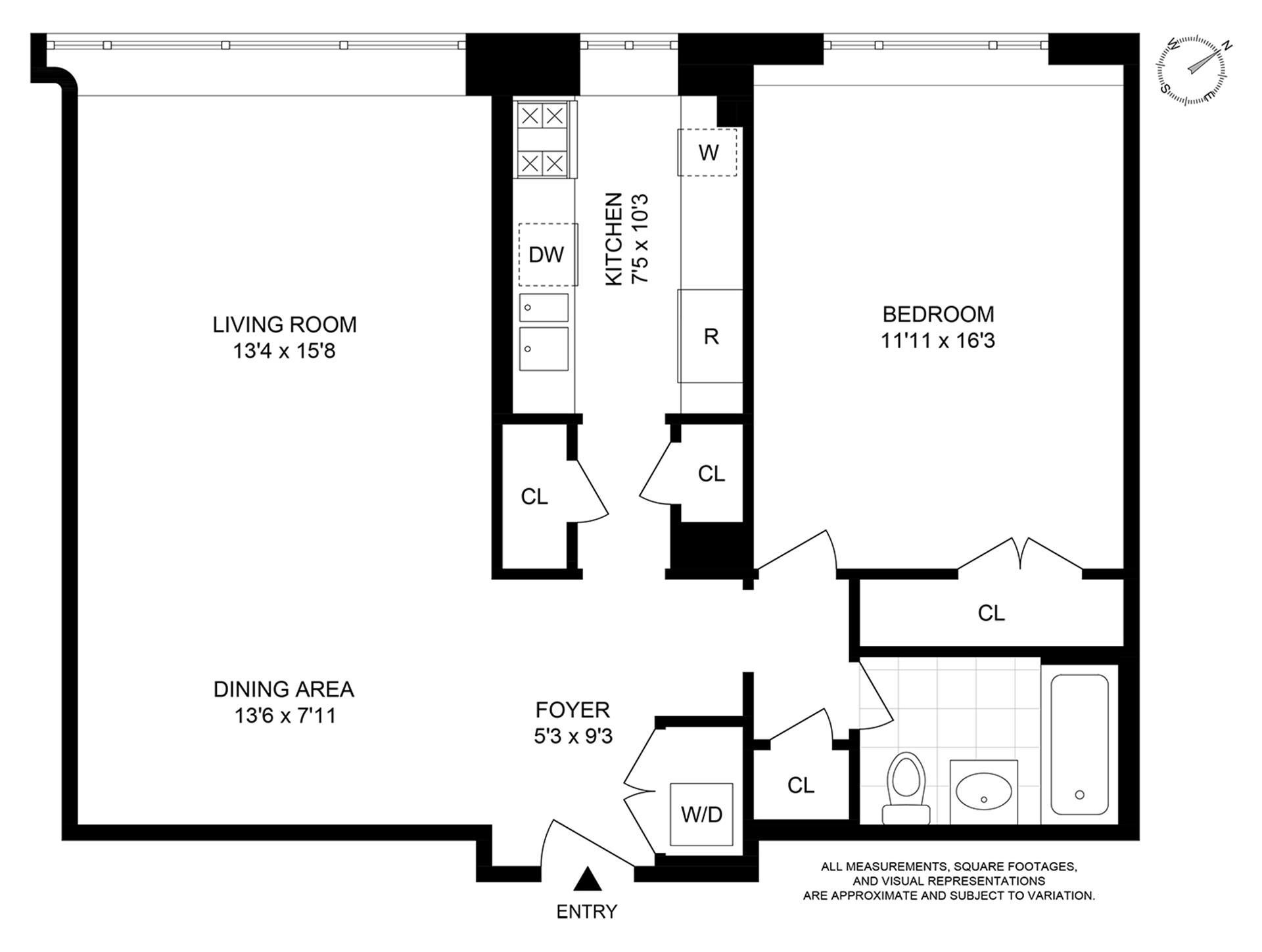 Floorplan for 200 East 66th Street, A1905