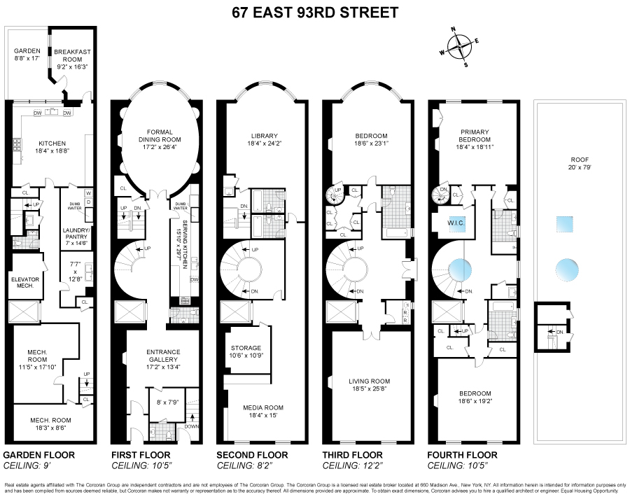 Floorplan for 67 East 93rd Street