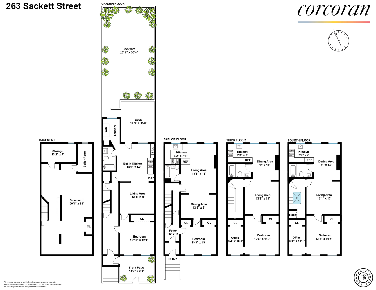 Floorplan for 263 Sackett Street