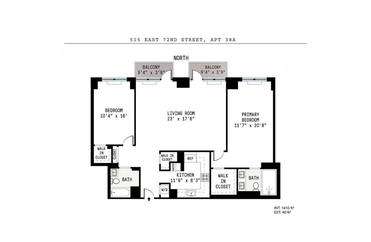 Floorplan for 515 East 72nd Street, 38A