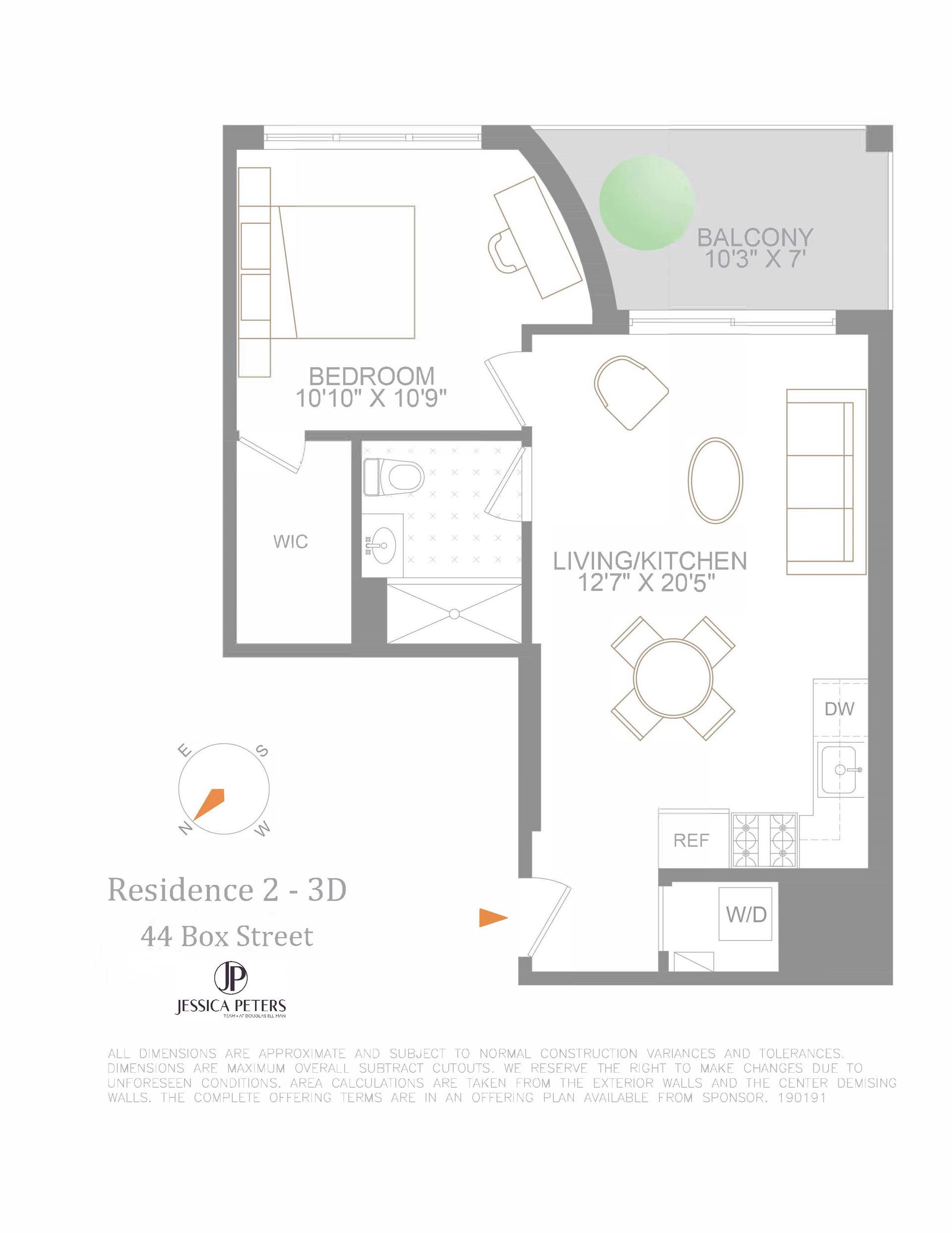 Floorplan for 44 Box Street, 2C