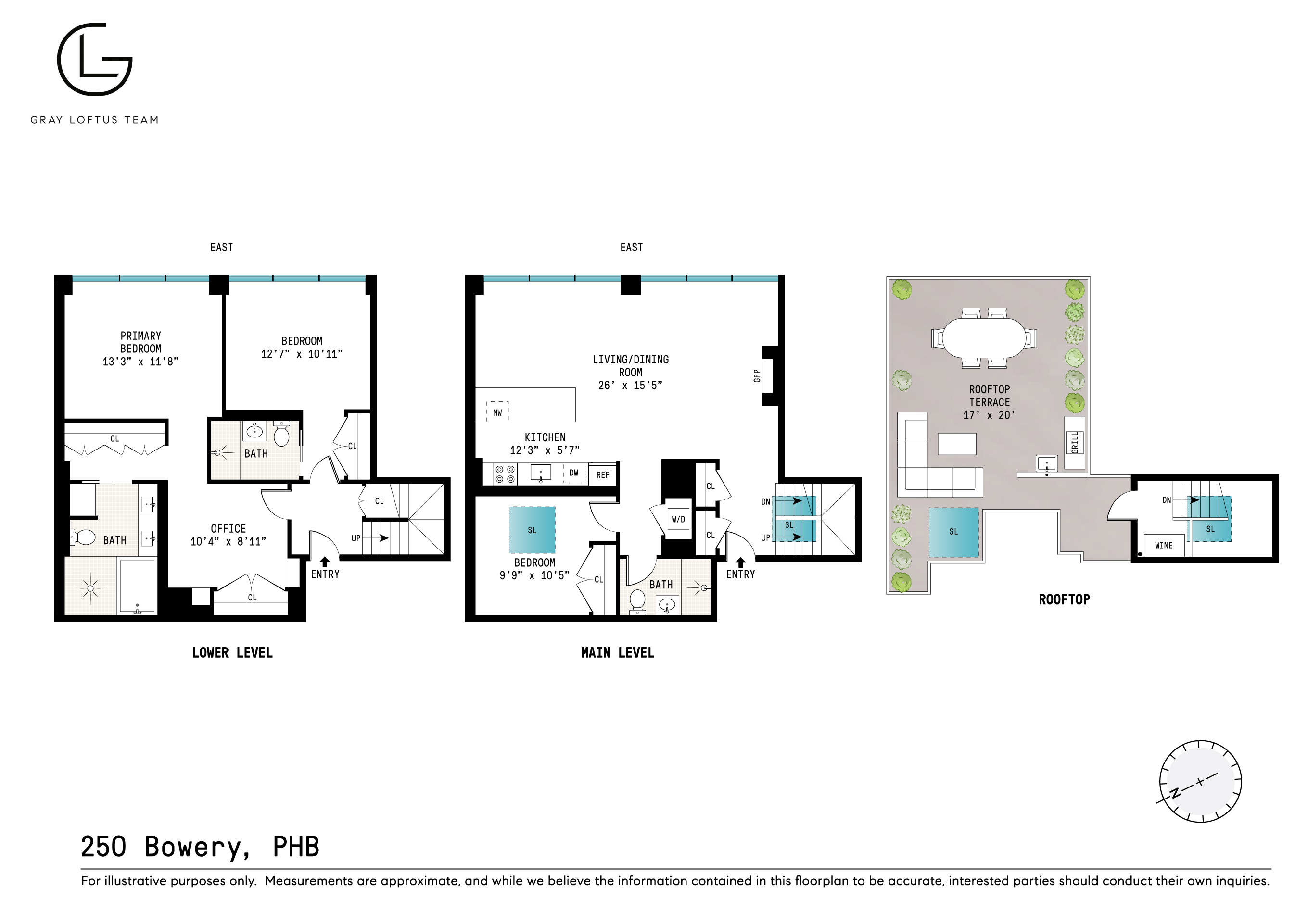 Floorplan for 250 Bowery, PHB