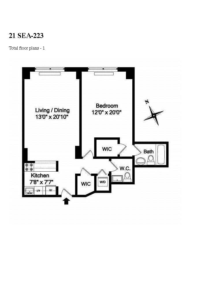 Floorplan for 21 South End Avenue, 223