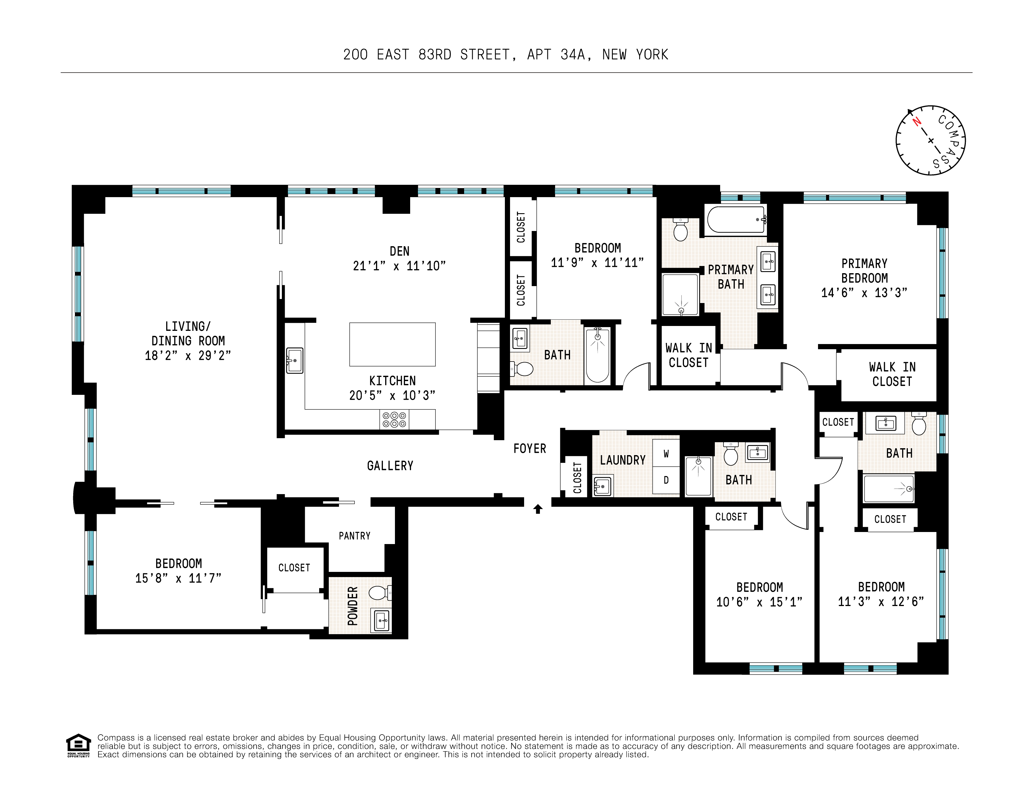 Floorplan for 200 East 83rd Street, 34A