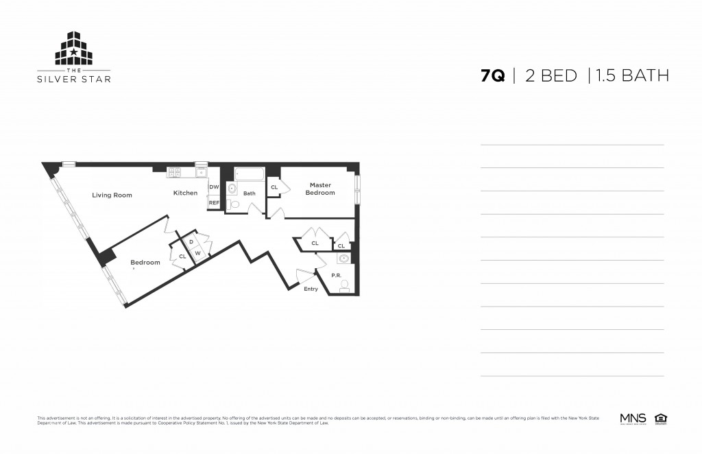 Floorplan for 37-14 36th Street, 7-Q