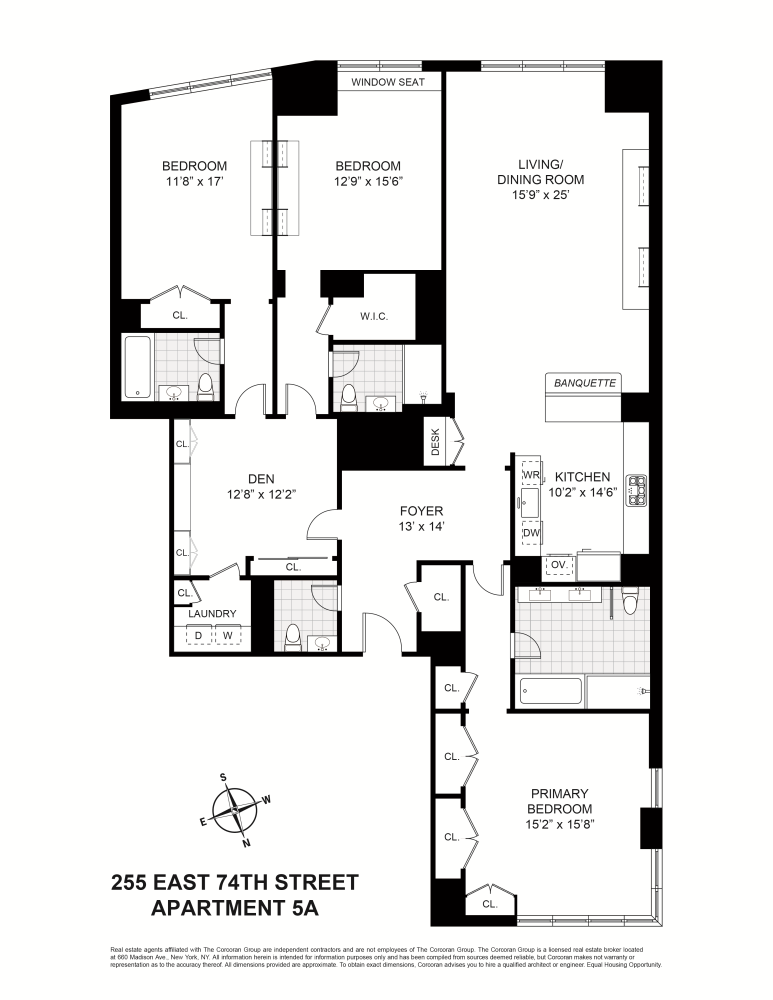 Floorplan for 255 East 74th Street, 5A