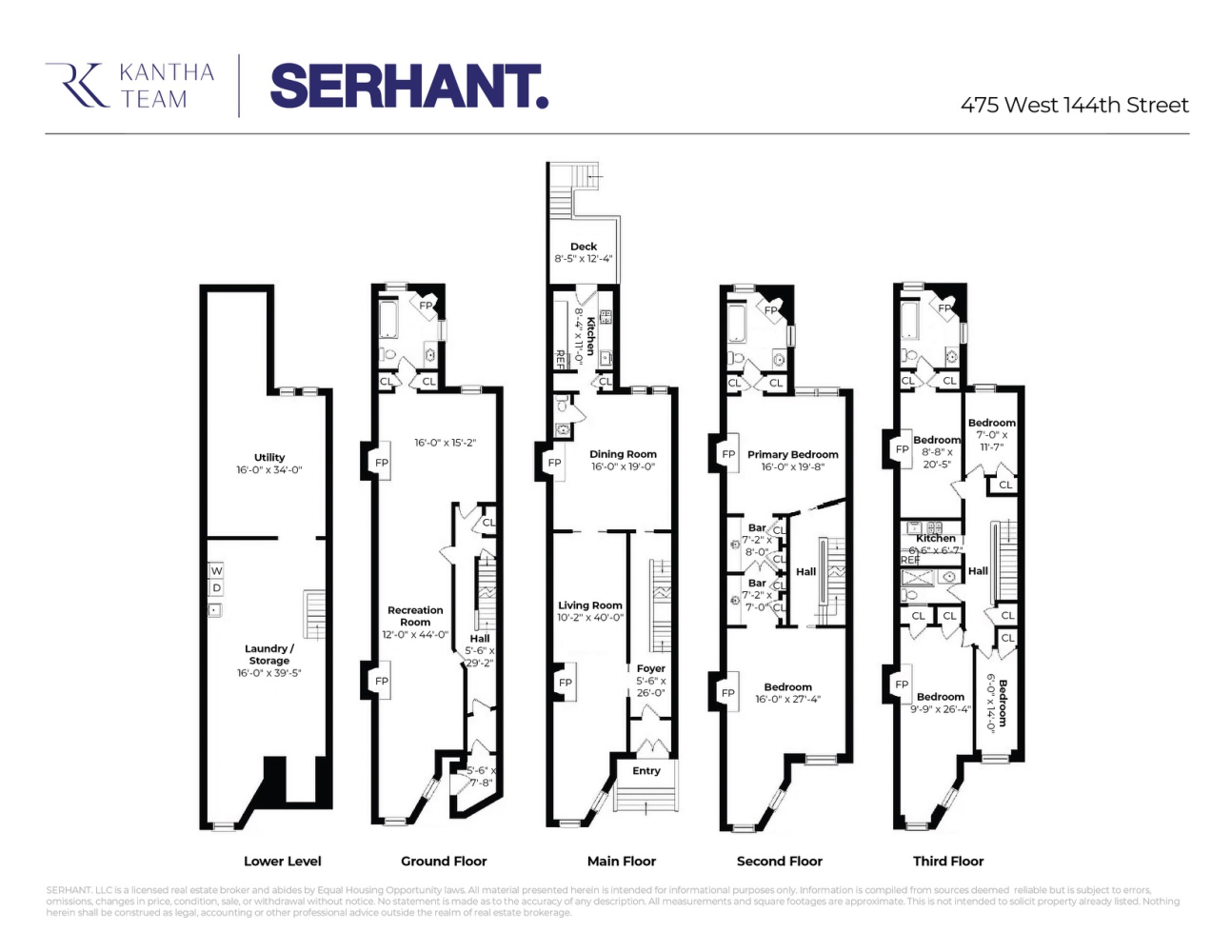 Floorplan for 475 West 144th Street