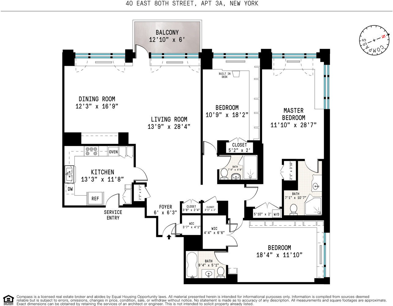 Floorplan for 40 East 80th Street, 3A