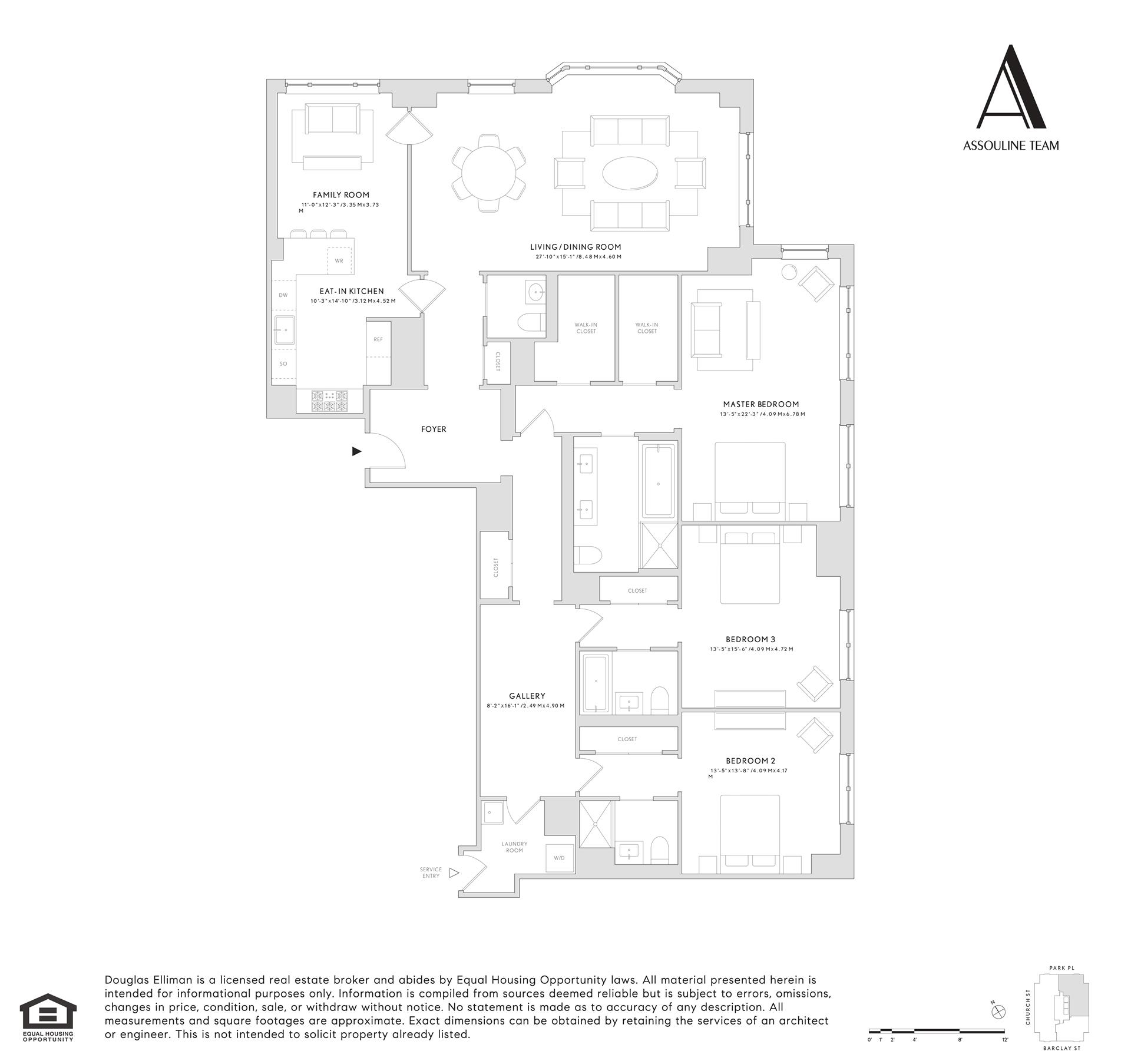 Floorplan for 30 Park Place, 68B