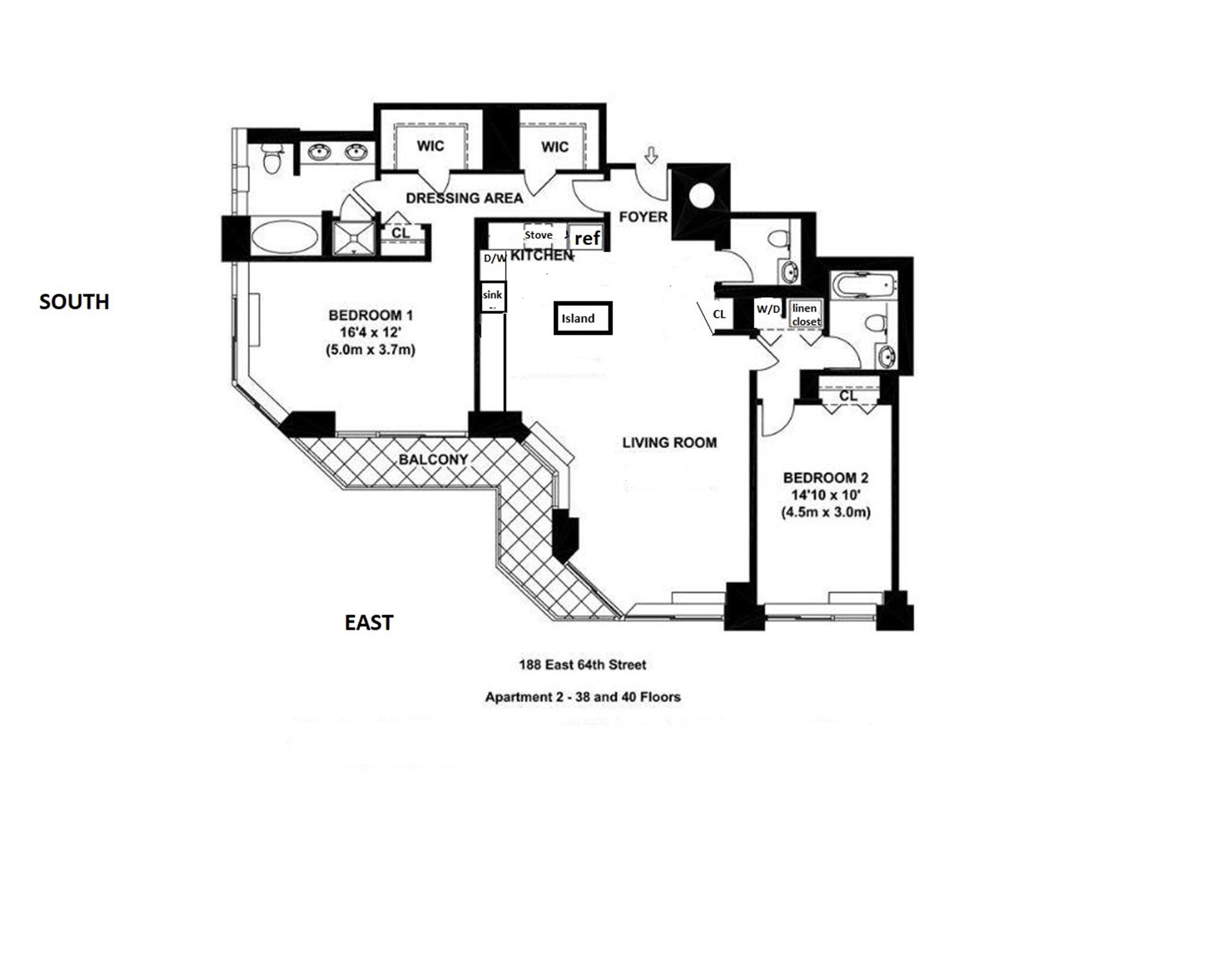 Floorplan for 188 East 64th Street, 4002