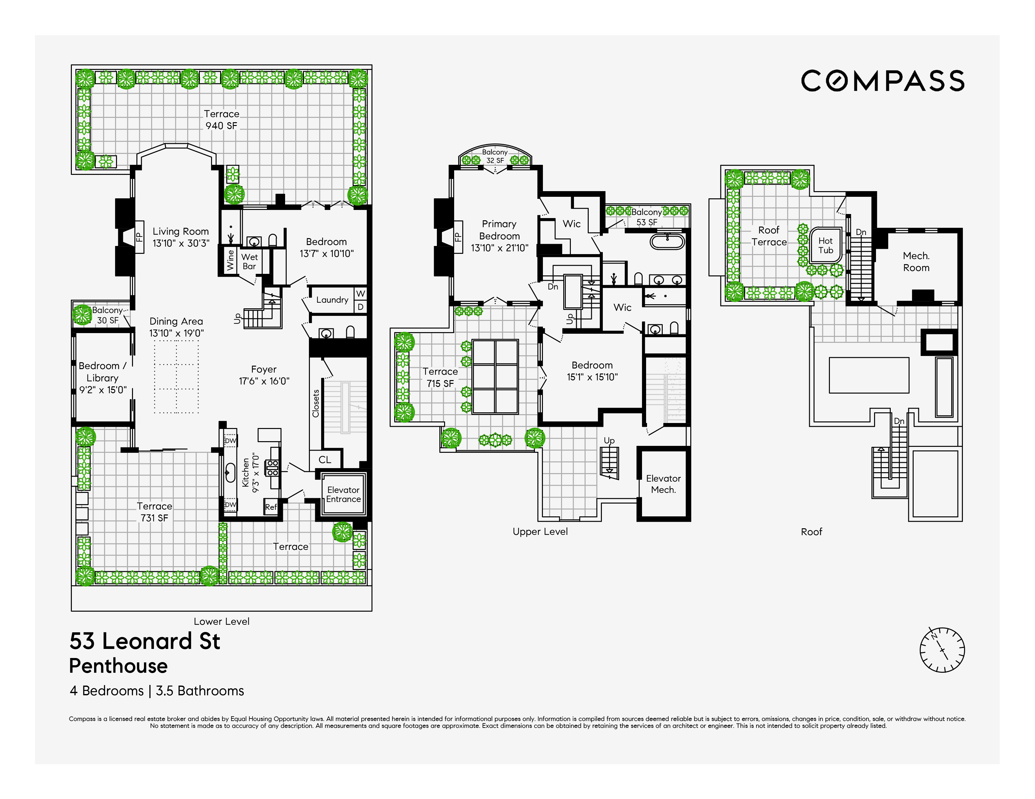 Floorplan for 53 Leonard Street, PH