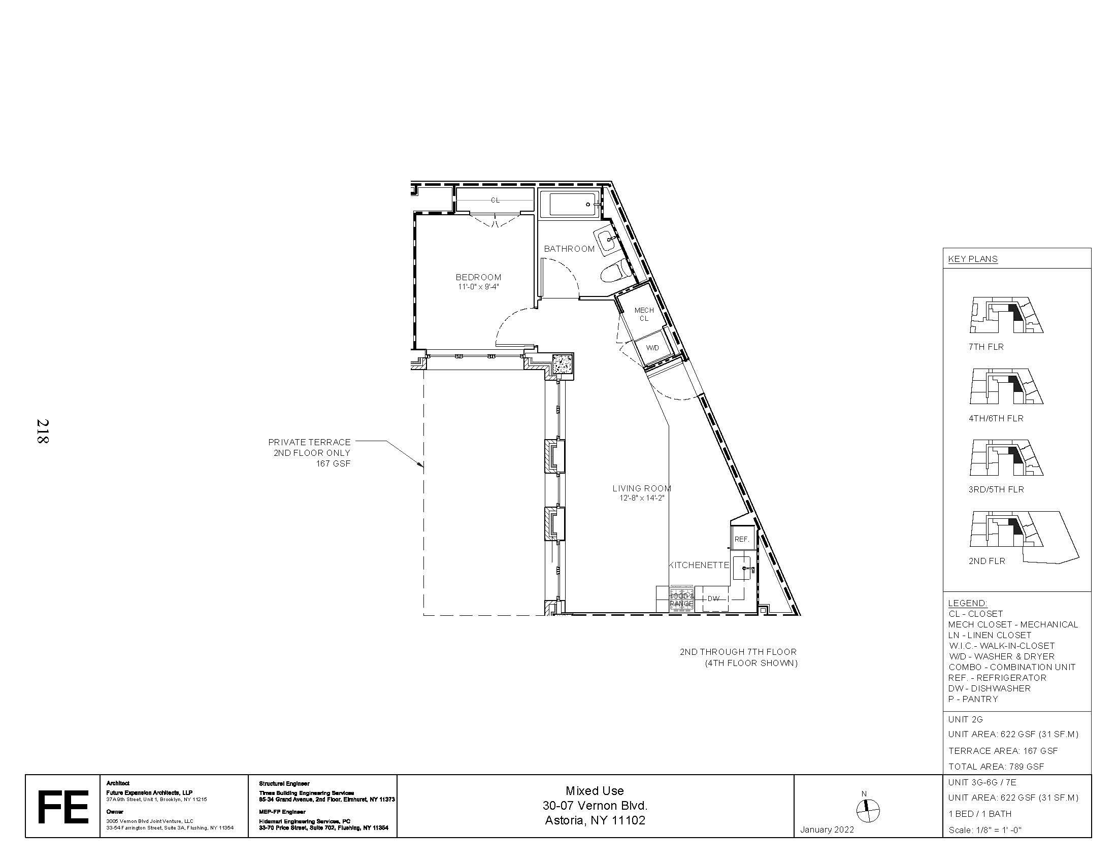 Floorplan for 30-05 Vernon Boulevard, 5-G