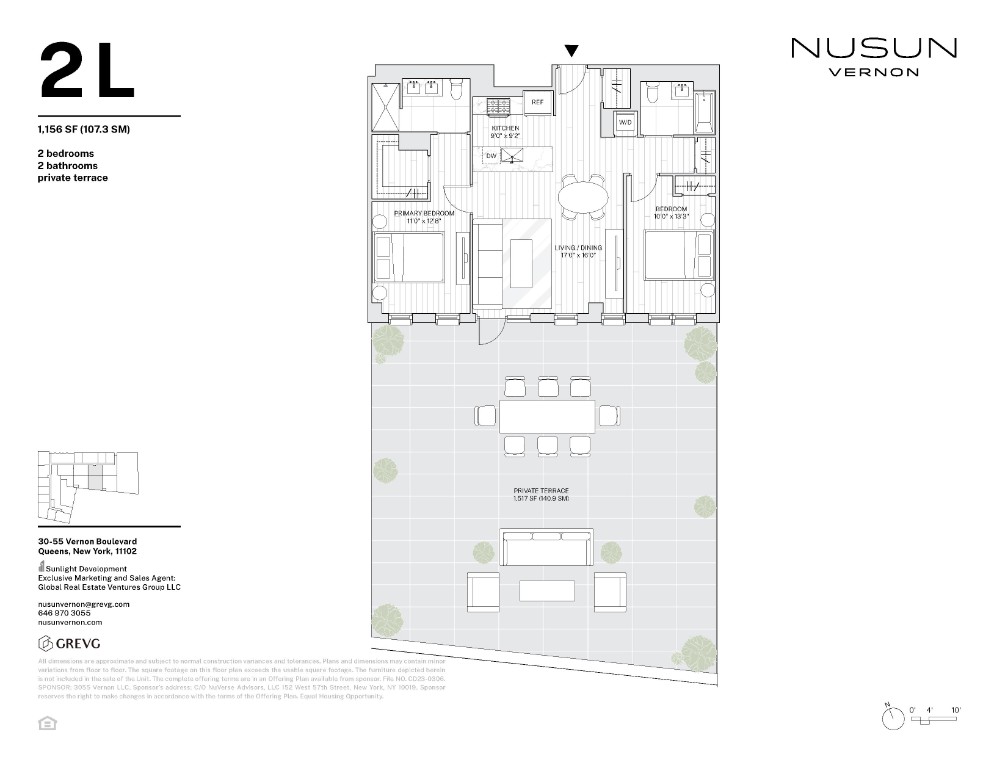 Floorplan for 30-55 Vernon Boulevard, 2L