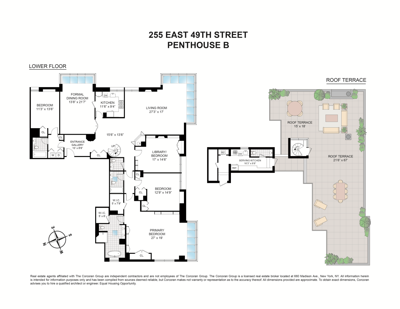 Floorplan for 255 East 49th Street, PHB