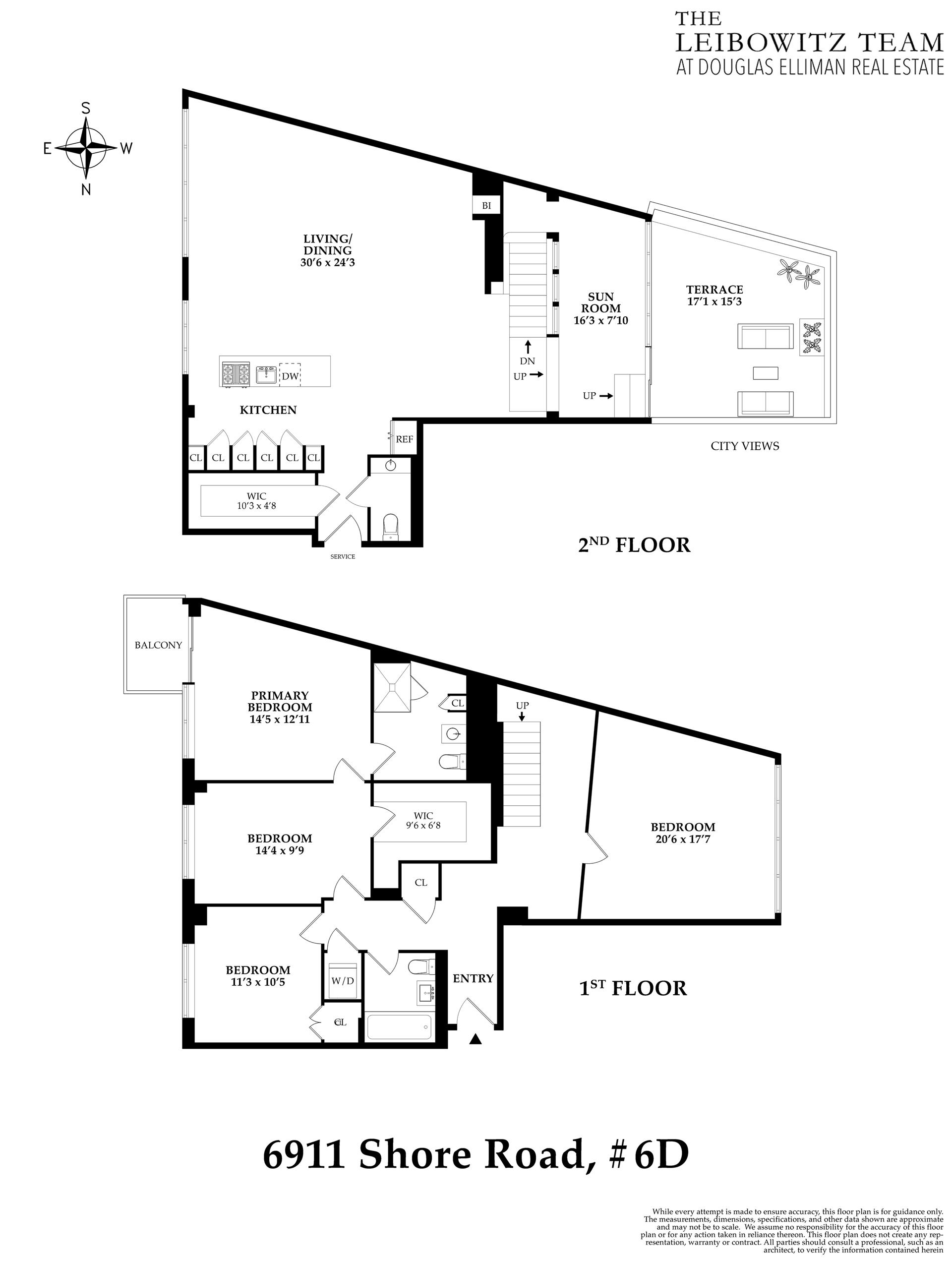 Floorplan for 6911 Shore Road, 6D