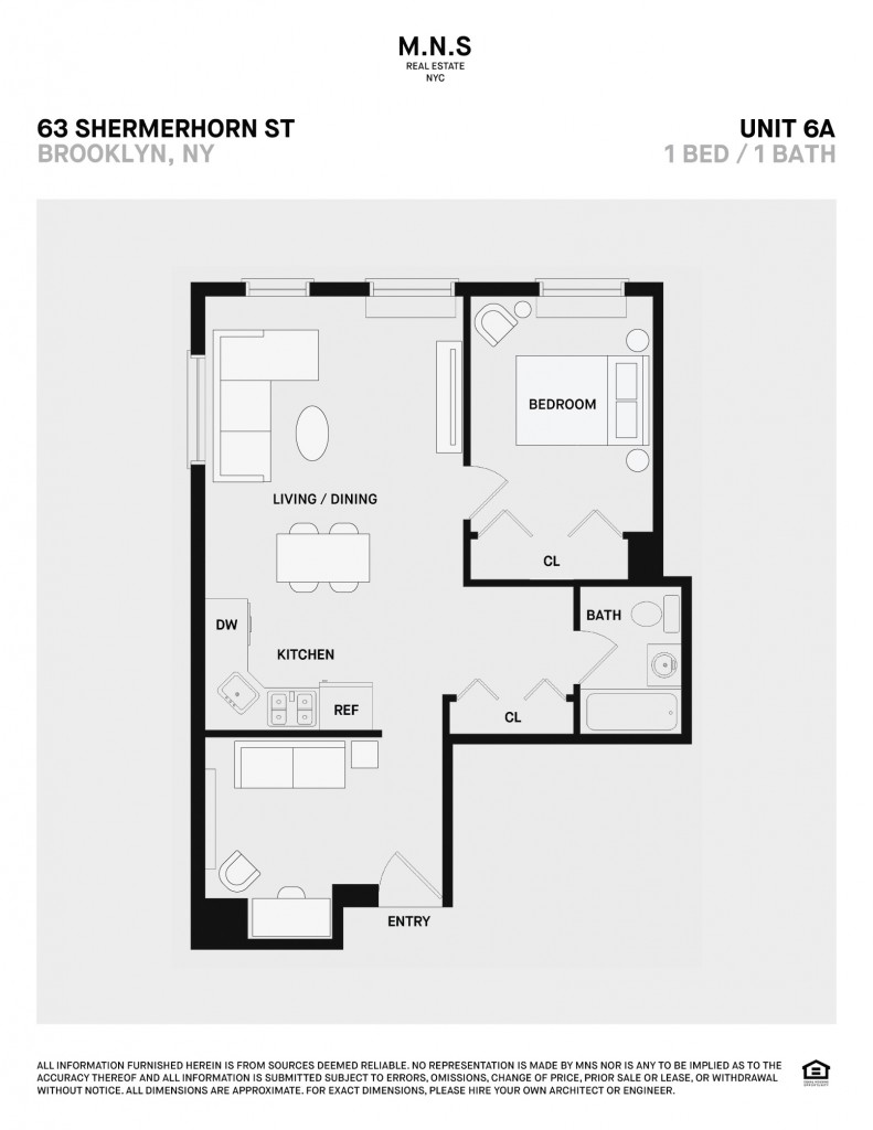 Floorplan for 63 Schermerhorn Street, 6-A