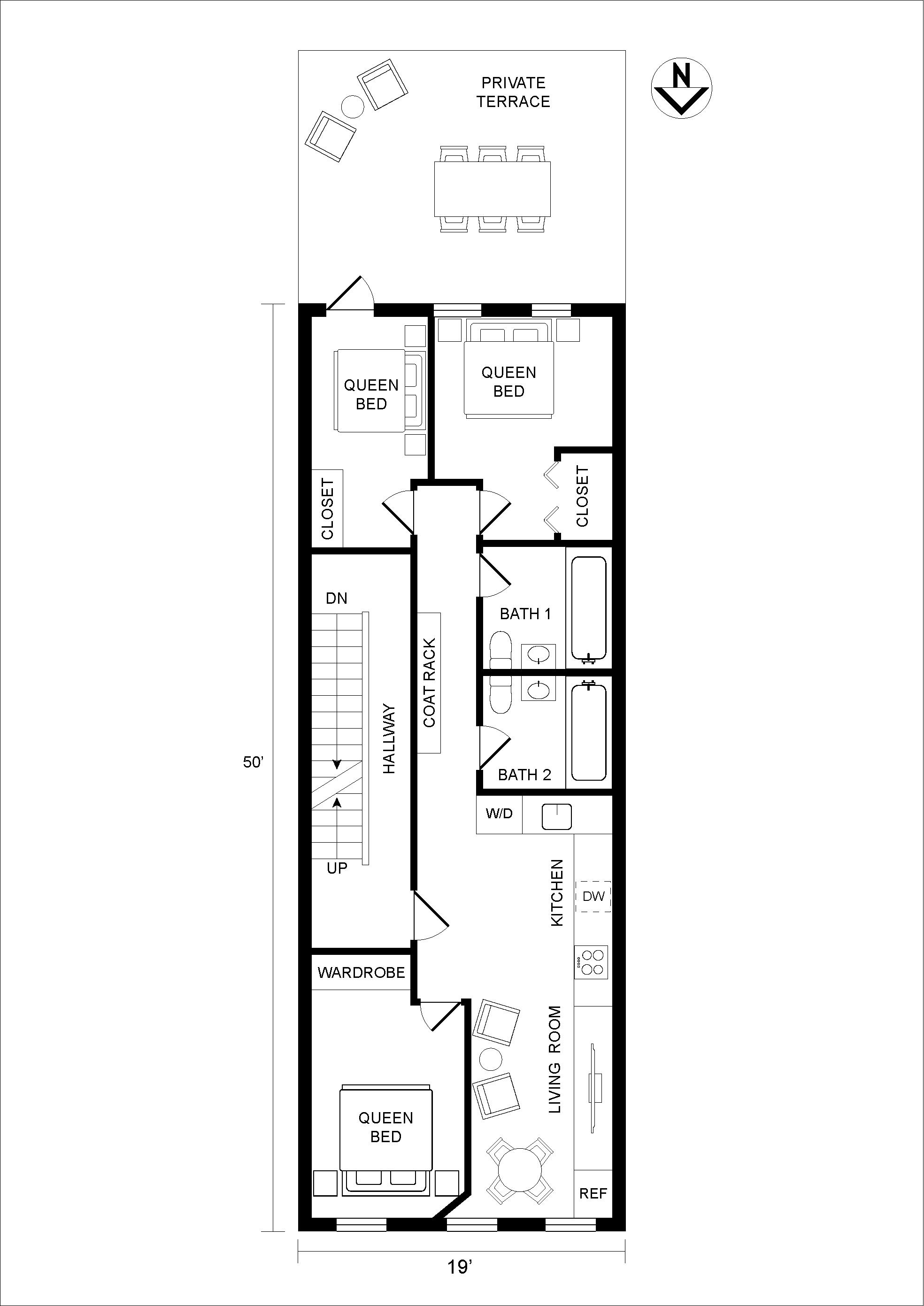 Floorplan for 246 East, 32nd Street, 3