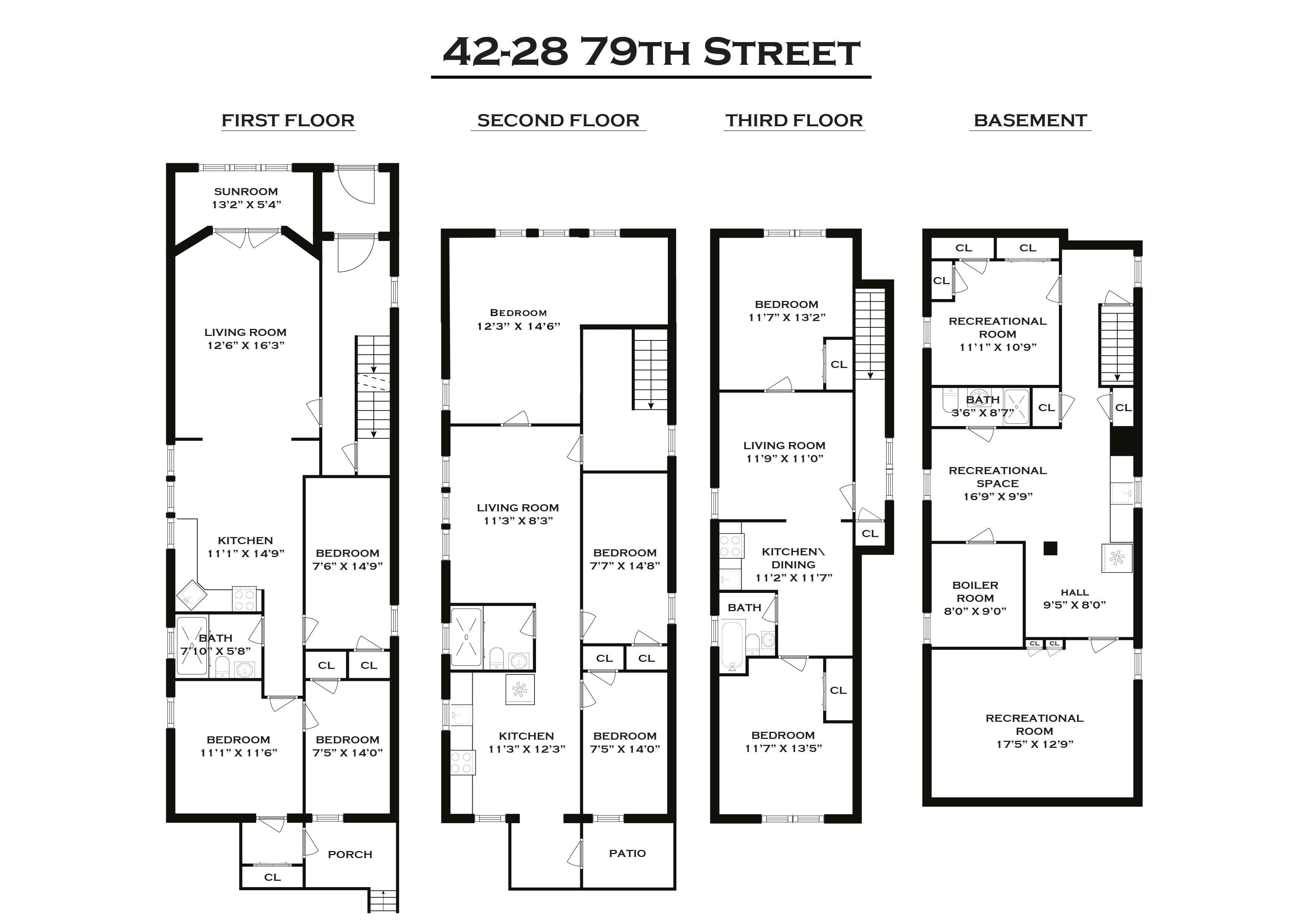 Floorplan for 42-28 79th Street