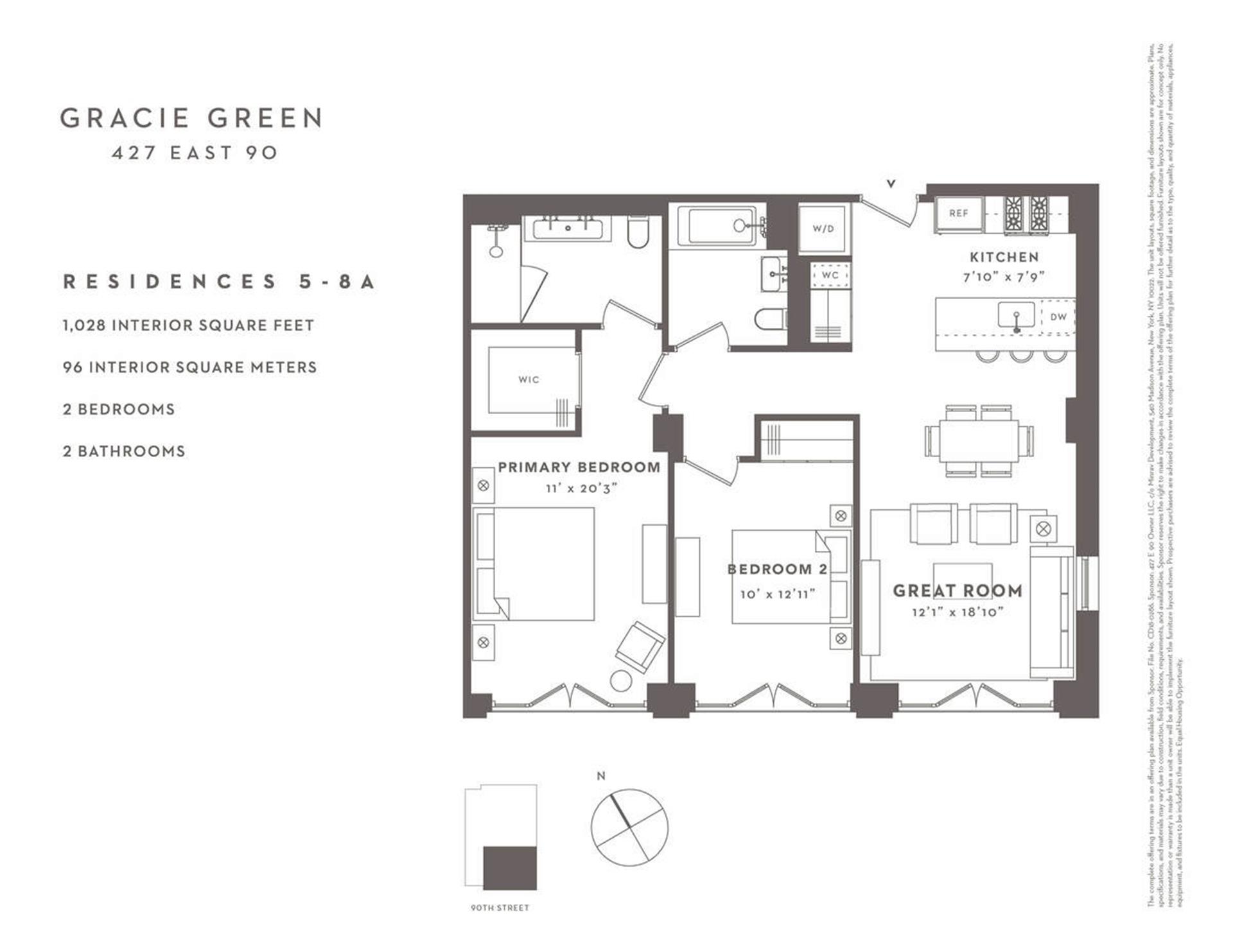 Floorplan for 427 East 90th Street, 6A