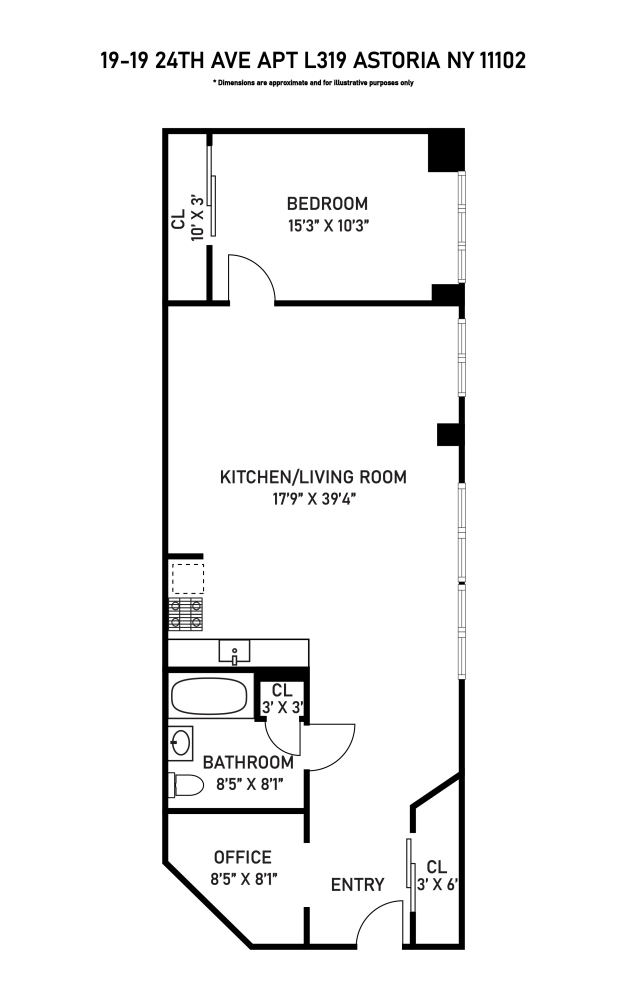 Floorplan for 19-19 24th Avenue, L319