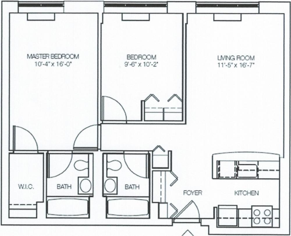 Floorplan for 516 West 47th Street, N7A