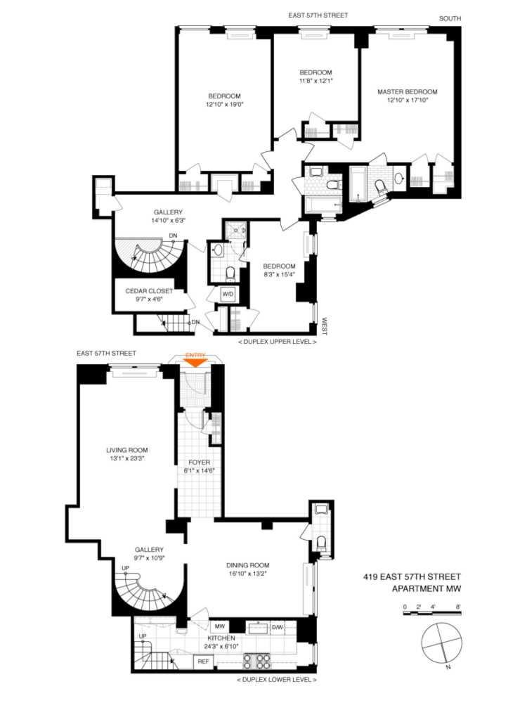 Floorplan for 419 East 57th Street, MW