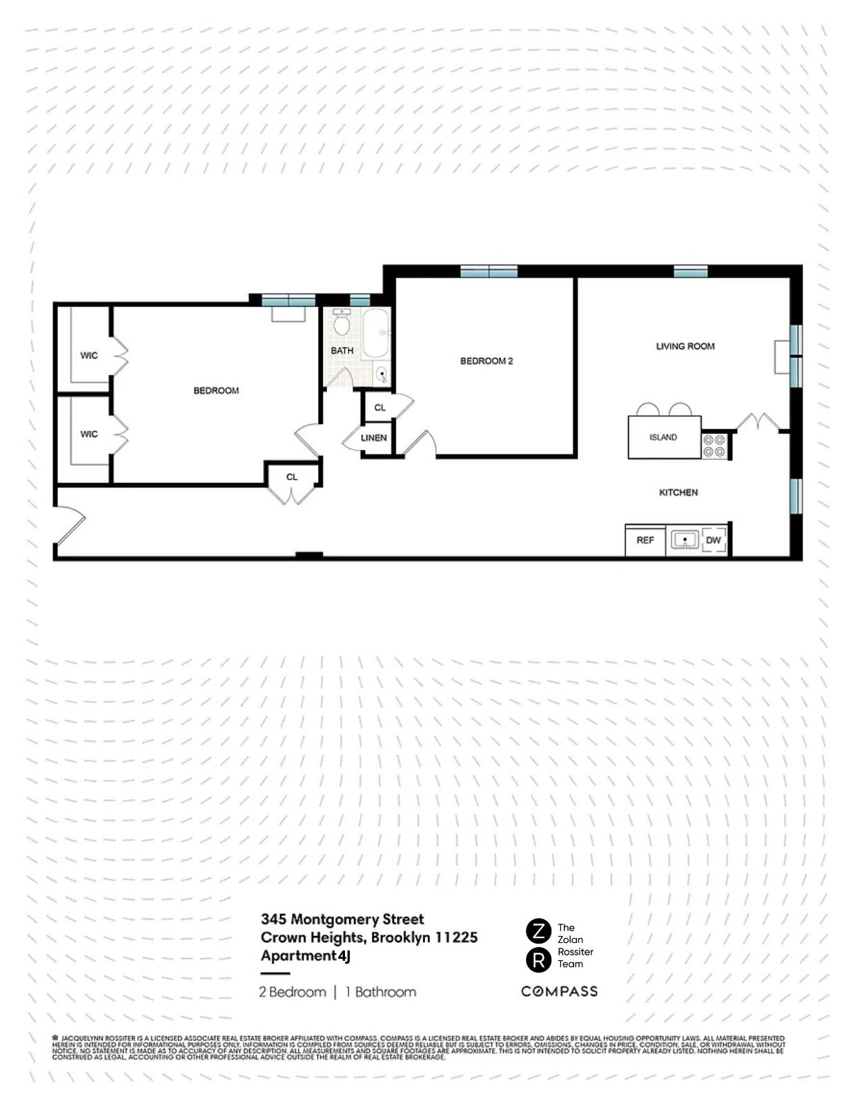 Floorplan for 345 Montgomery Street, 4J