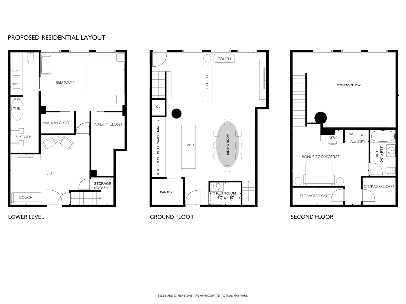 Floorplan for 251 West, 19th Street, 1