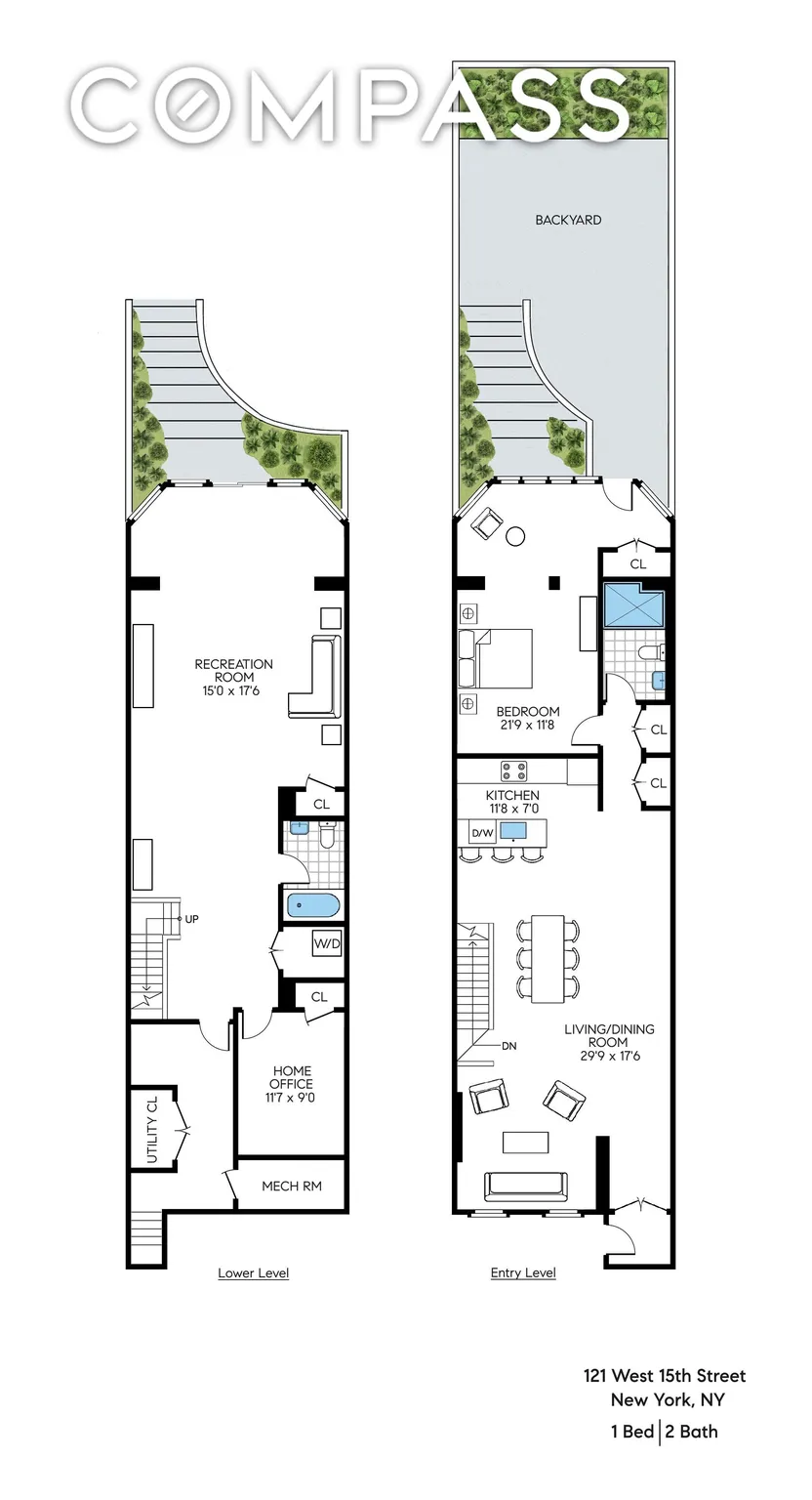 Floorplan for 121 West, 15th Street, 1