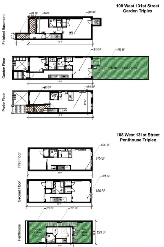 Floorplan for 108 West 131st Street