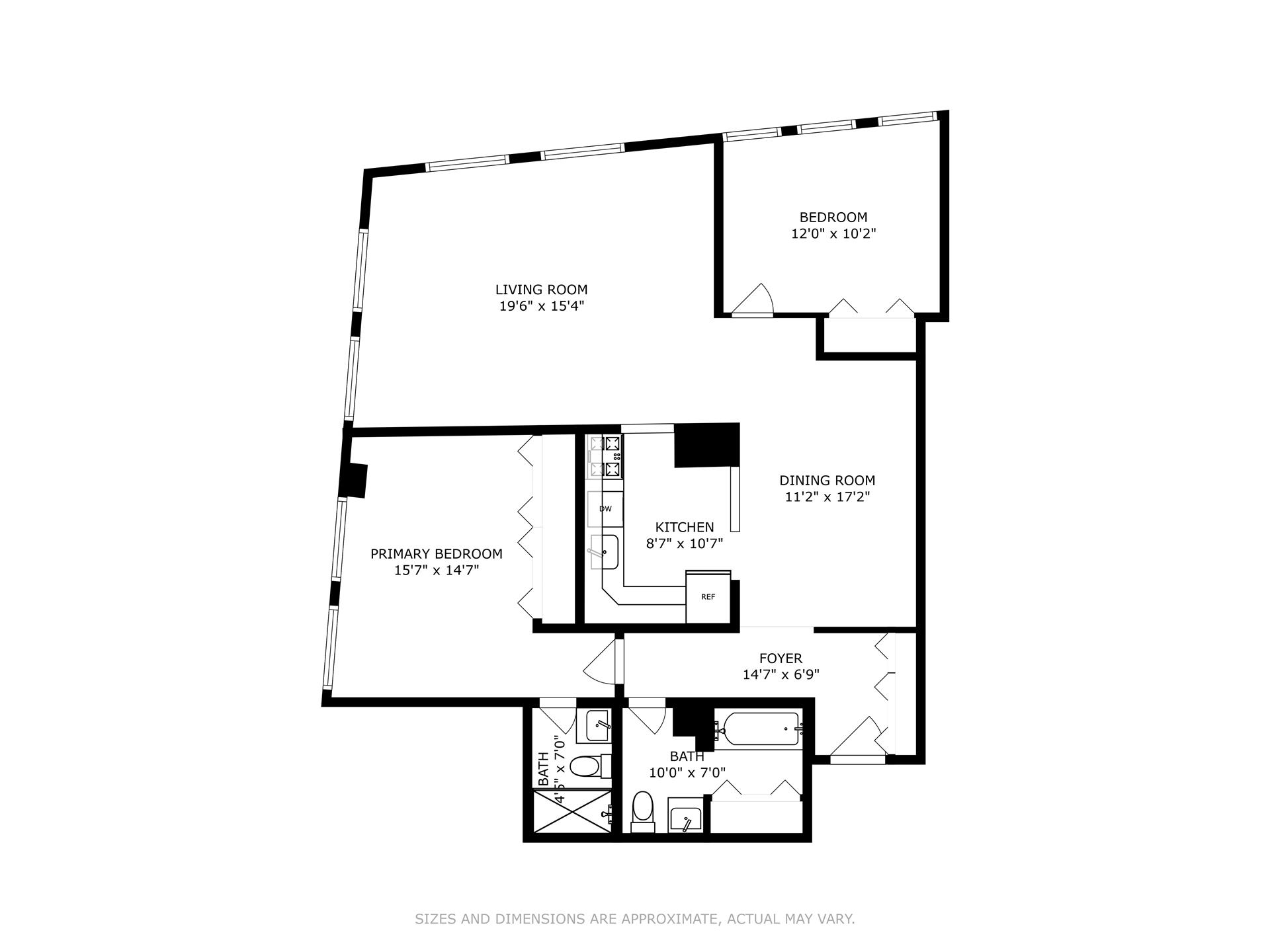 Floorplan for 55 Liberty Street, 16C