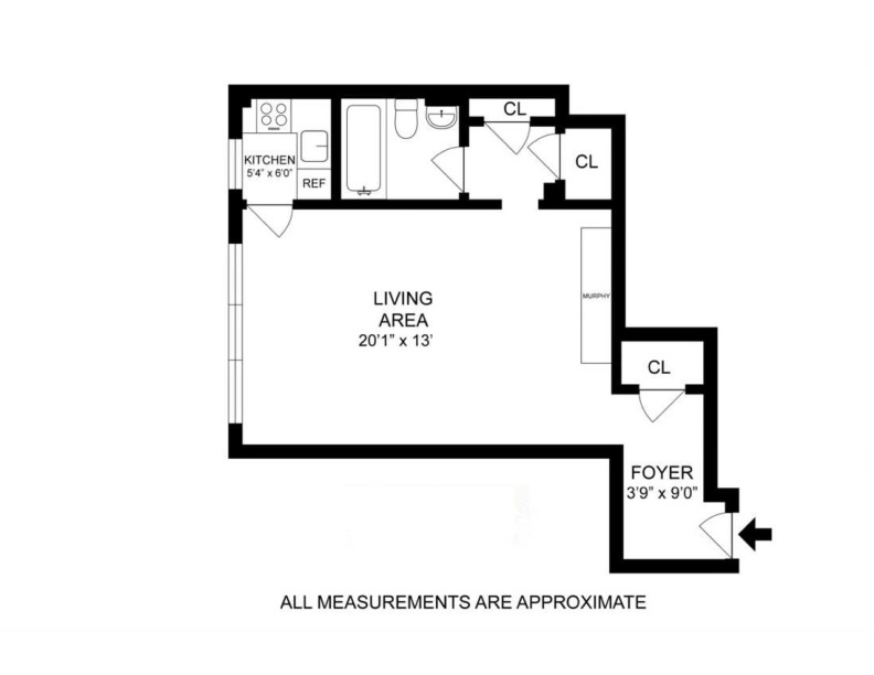 Floorplan for 319 East 50th Street, 3B