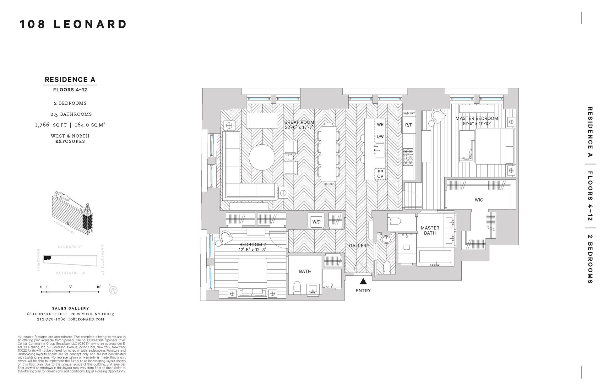 Floorplan for 108 Leonard Street, 9A