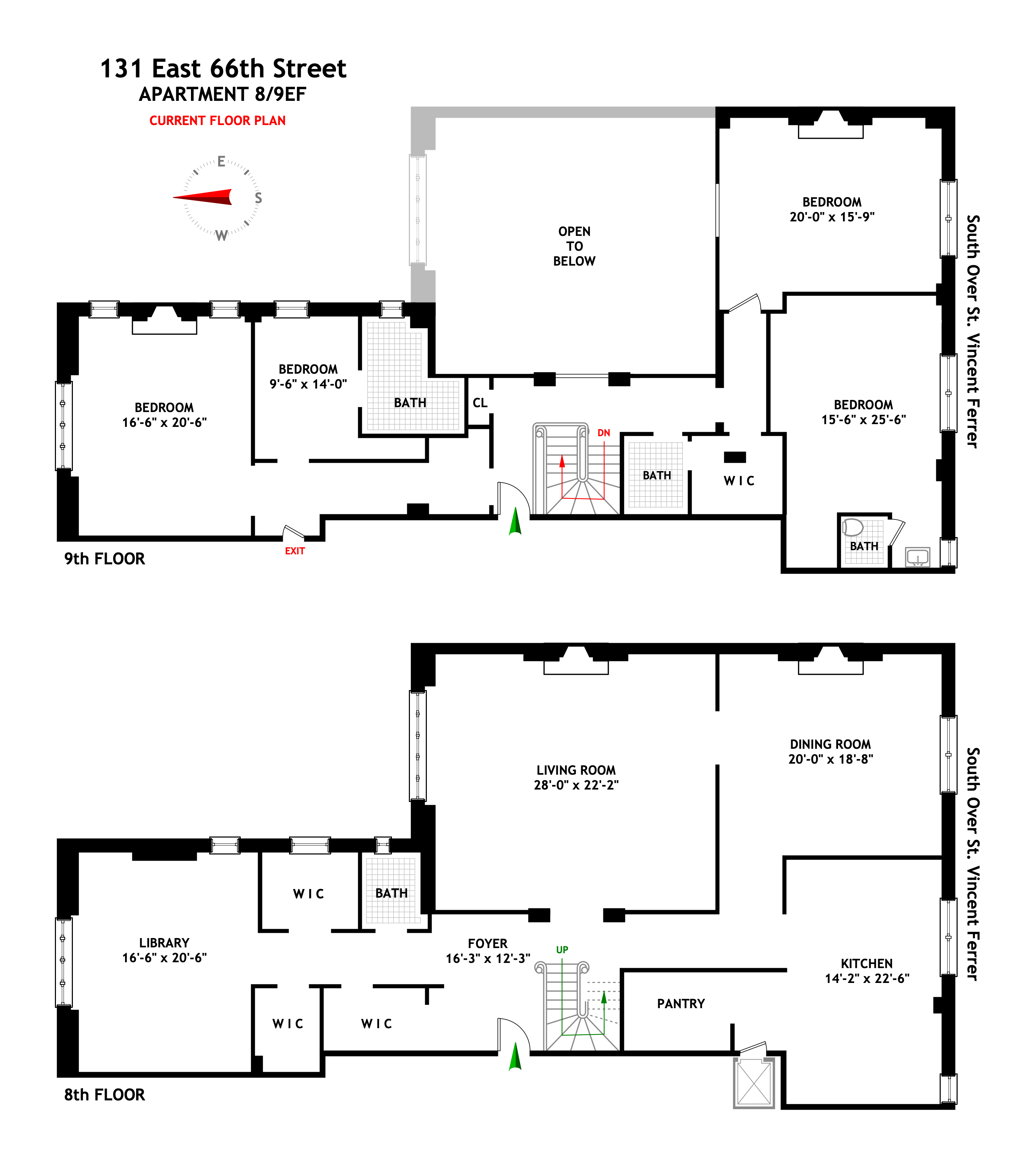 Floorplan for 131 East 66th Street, 8/9EF