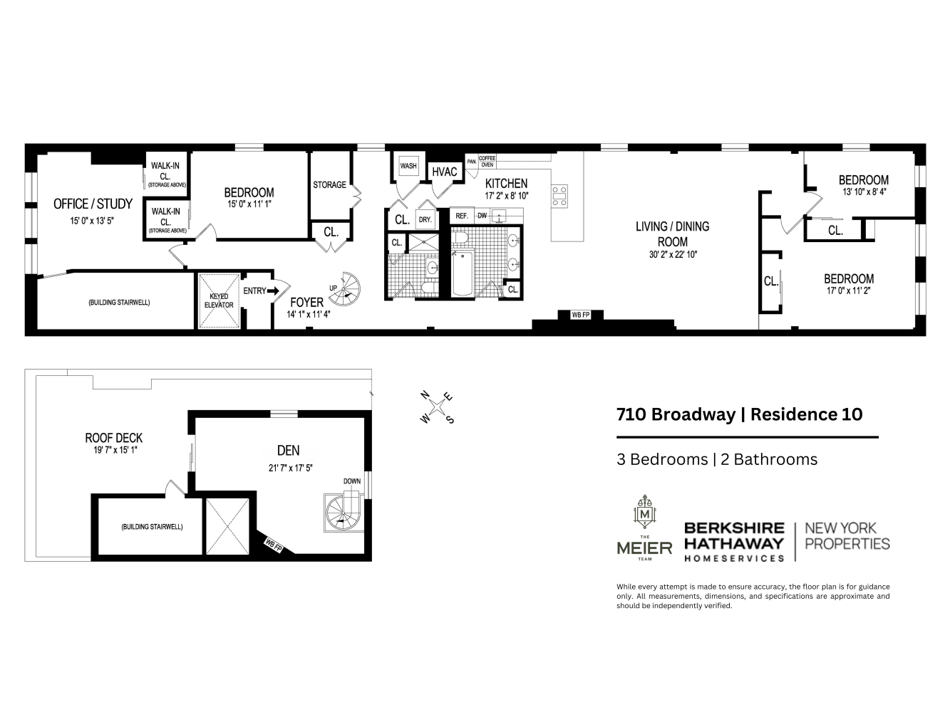 Floorplan for 710 Broadway, 10