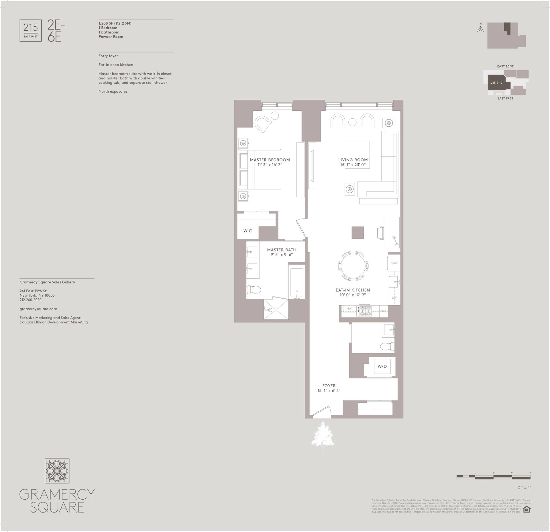 Floorplan for 215 East 19th Street, 4E