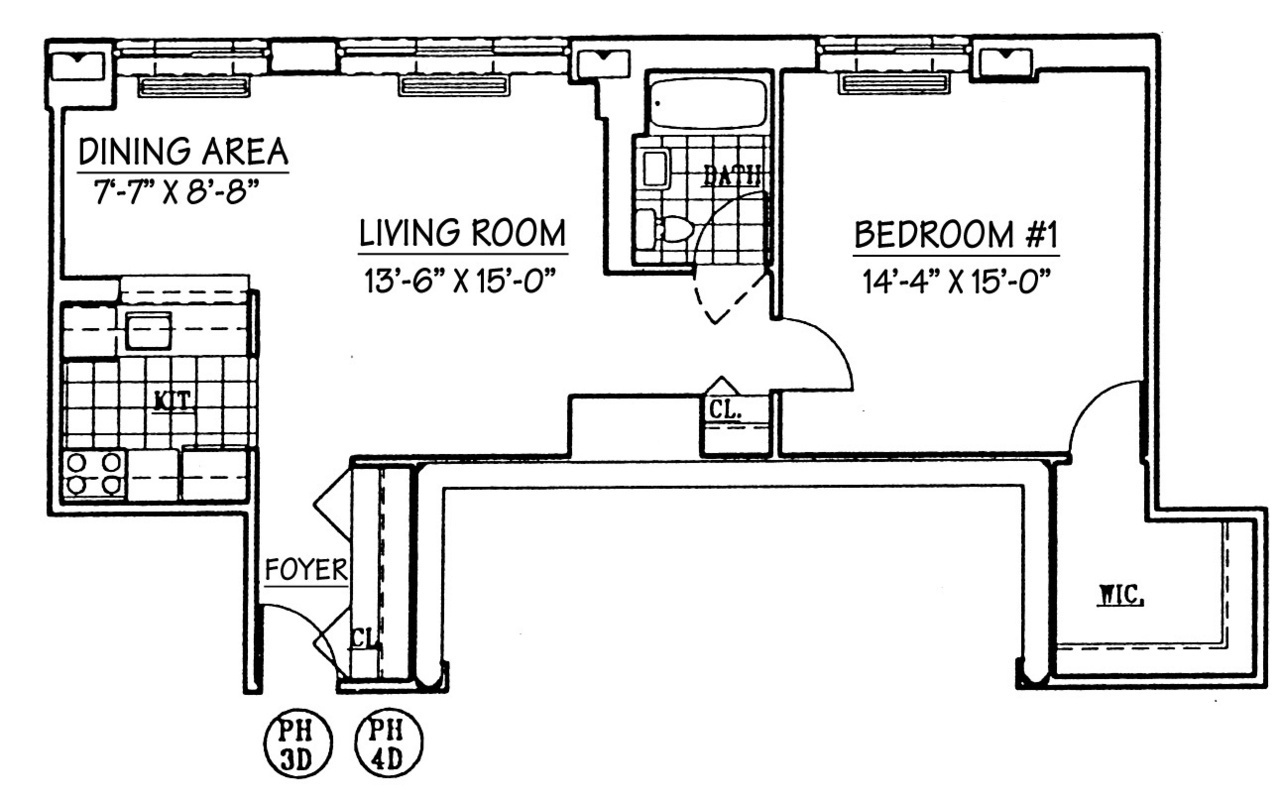 Floorplan for 4-74 48th Avenue, PH4D