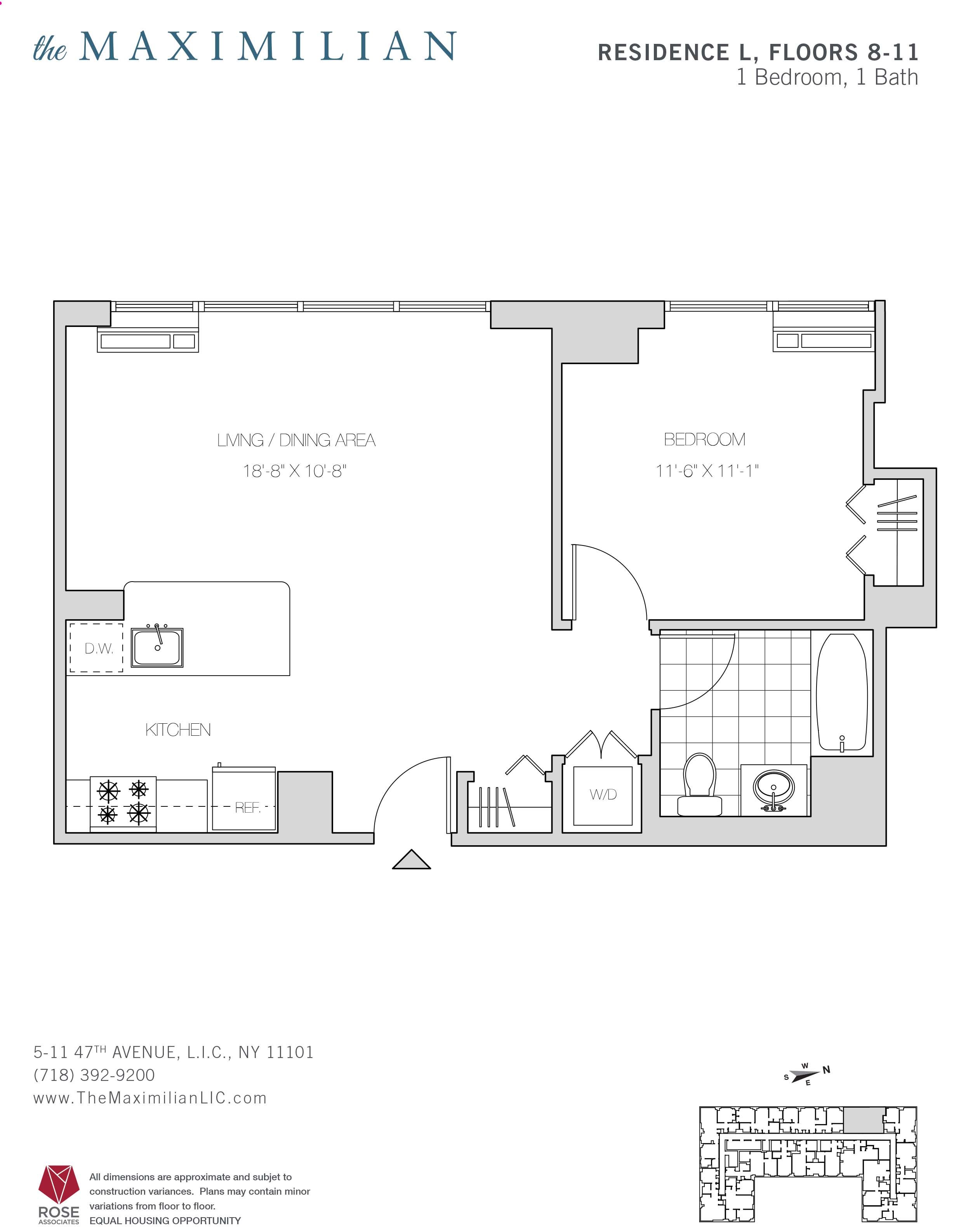 Floorplan for 5-11 47th Avenue, PH-H