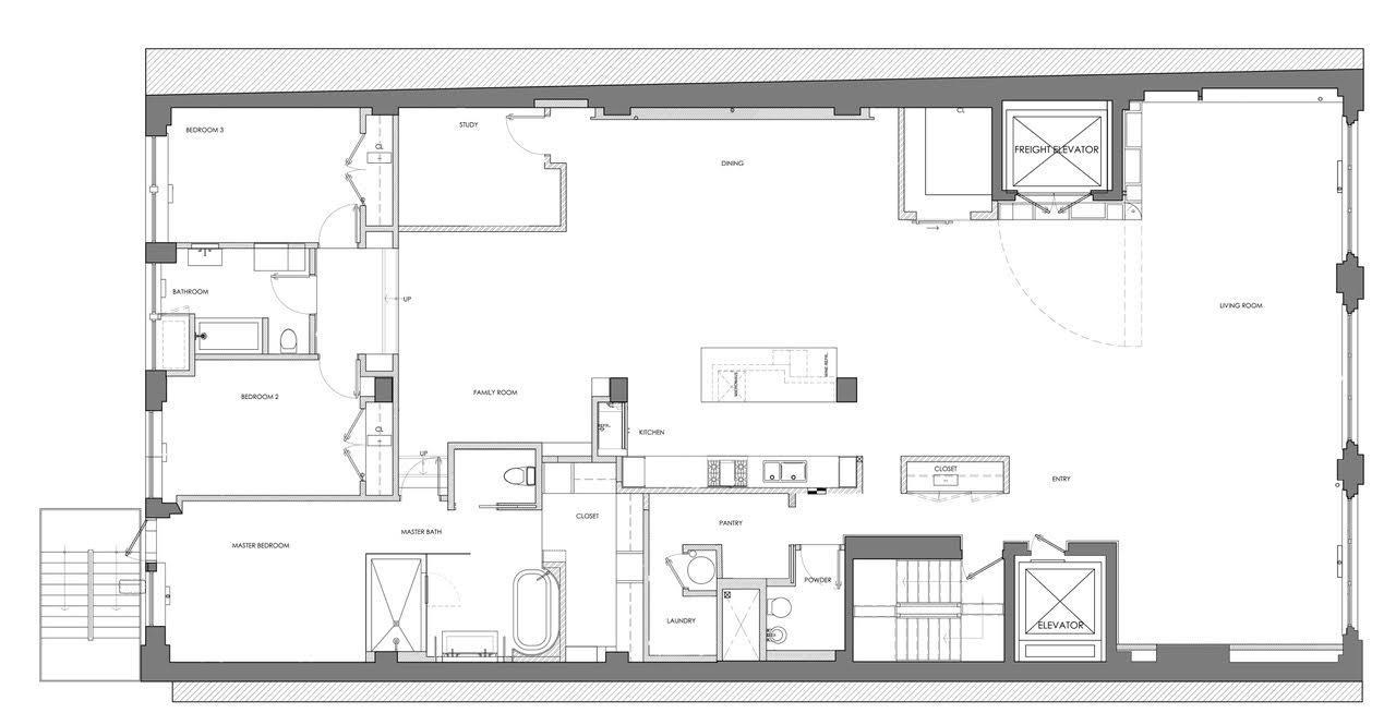 Floorplan for 142 West 26th Street, 7-FLR