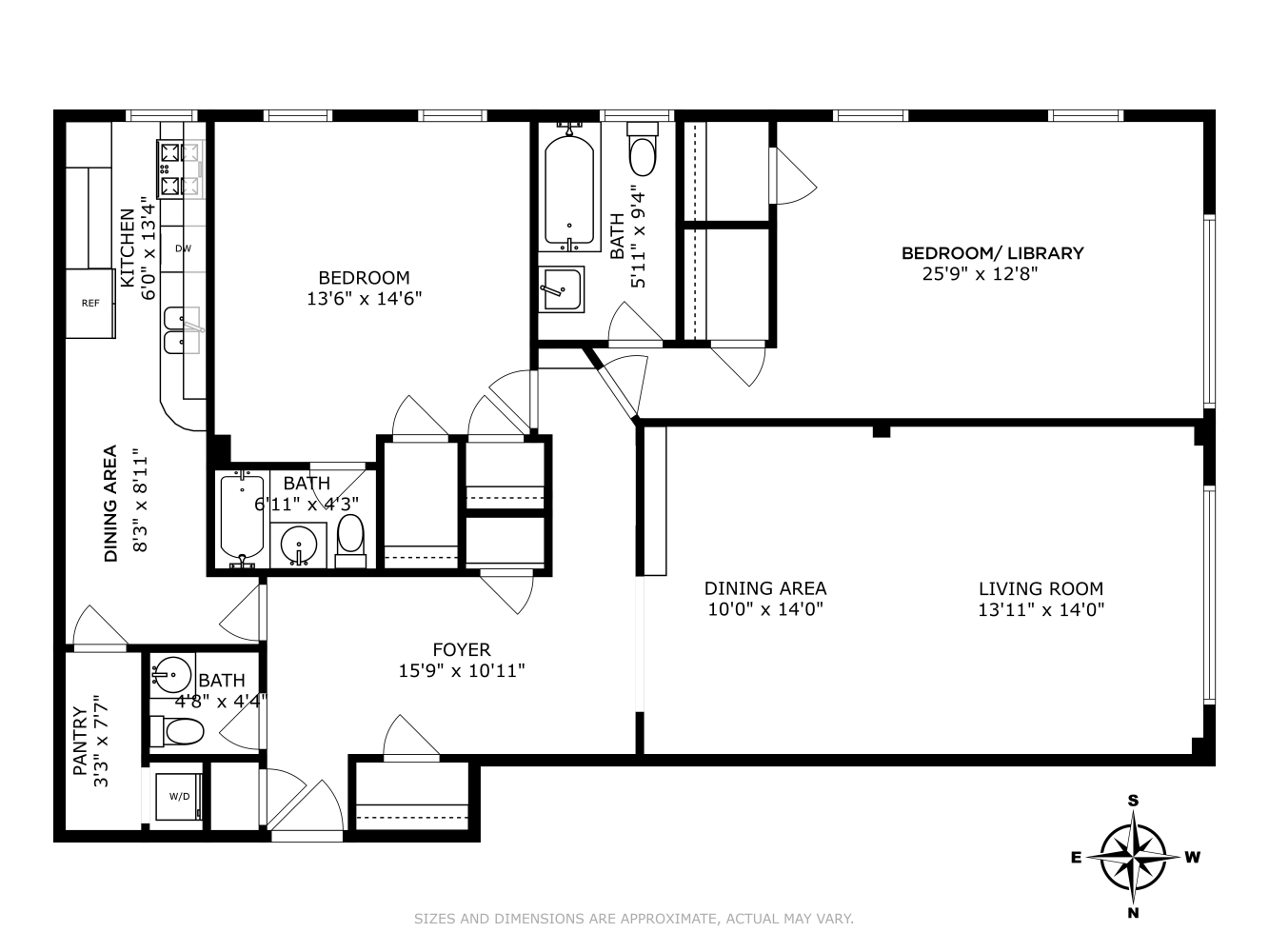 Floorplan for 870 5th Avenue, 11D