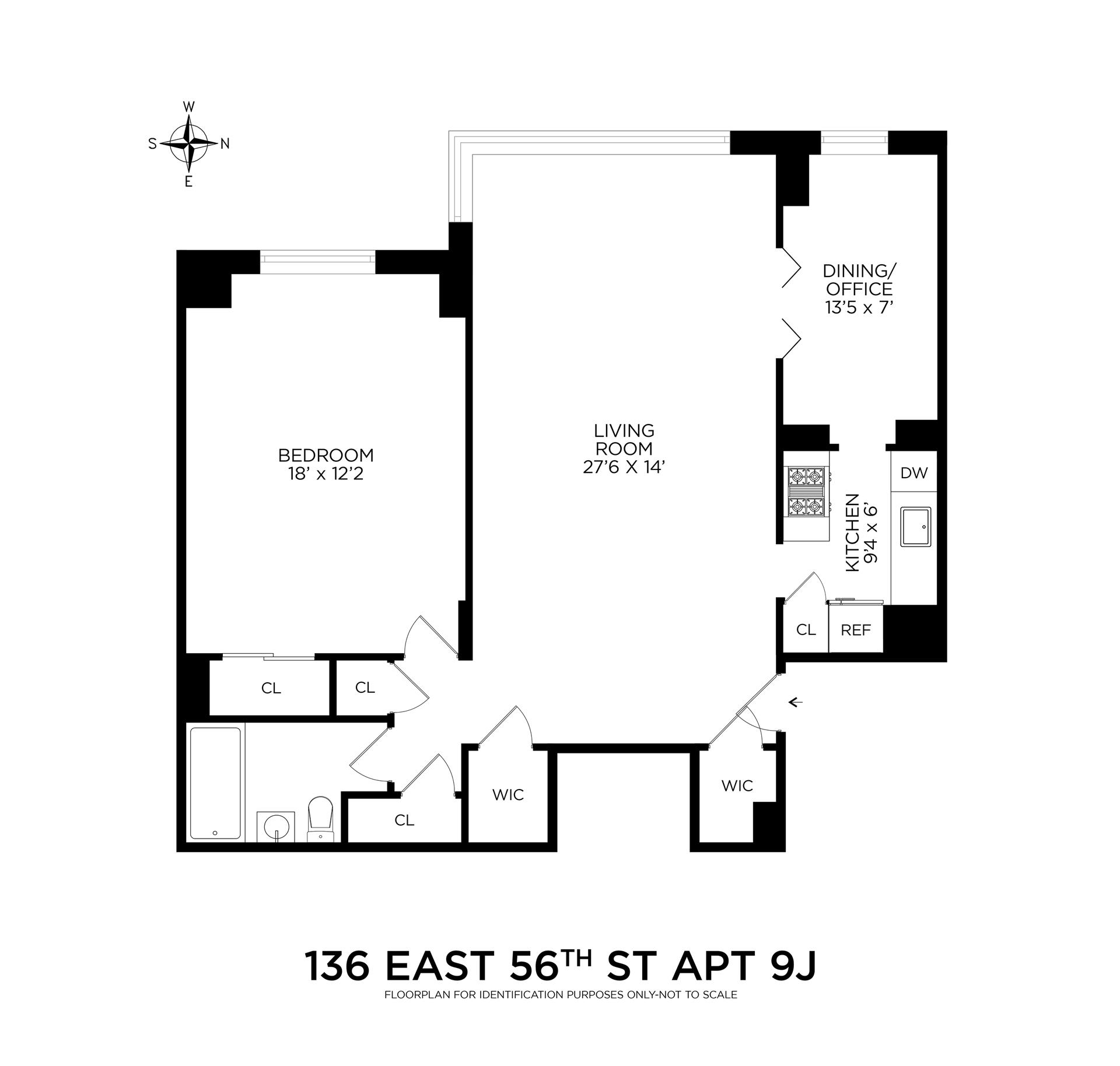 Floorplan for 136 East 56th Street, 9J