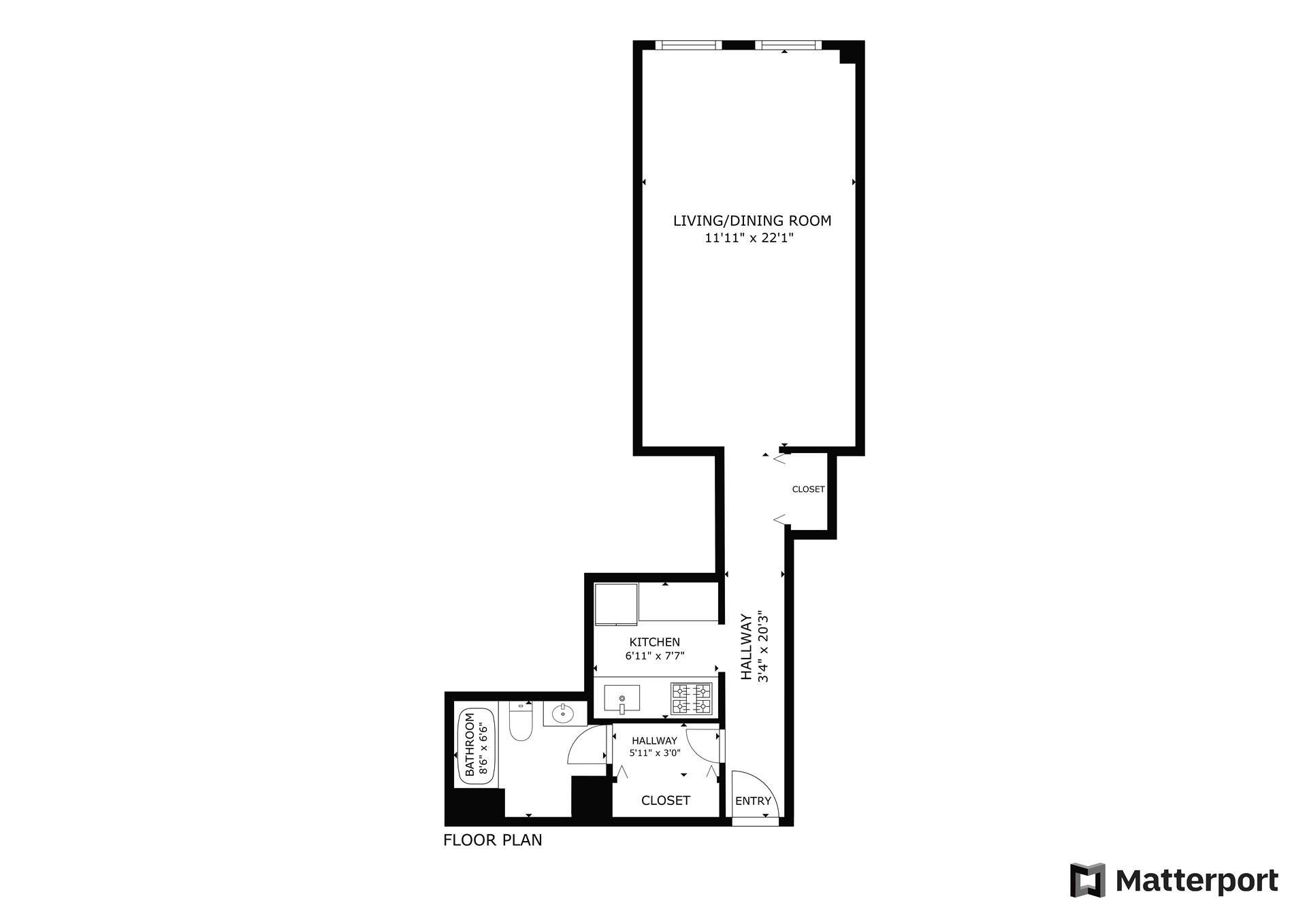 Floorplan for 3 Hanover Square, 4K