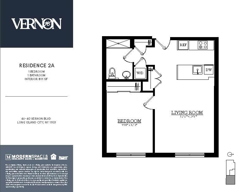 Floorplan for 46-40 Vernon Boulevard, 2-A