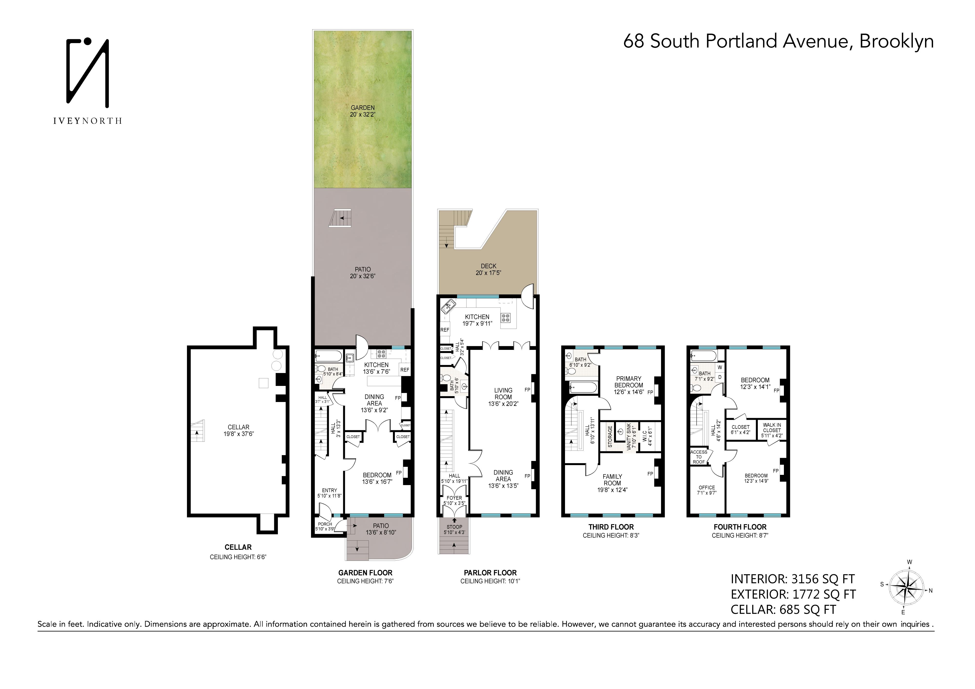 Floorplan for 68 South Portland Avenue